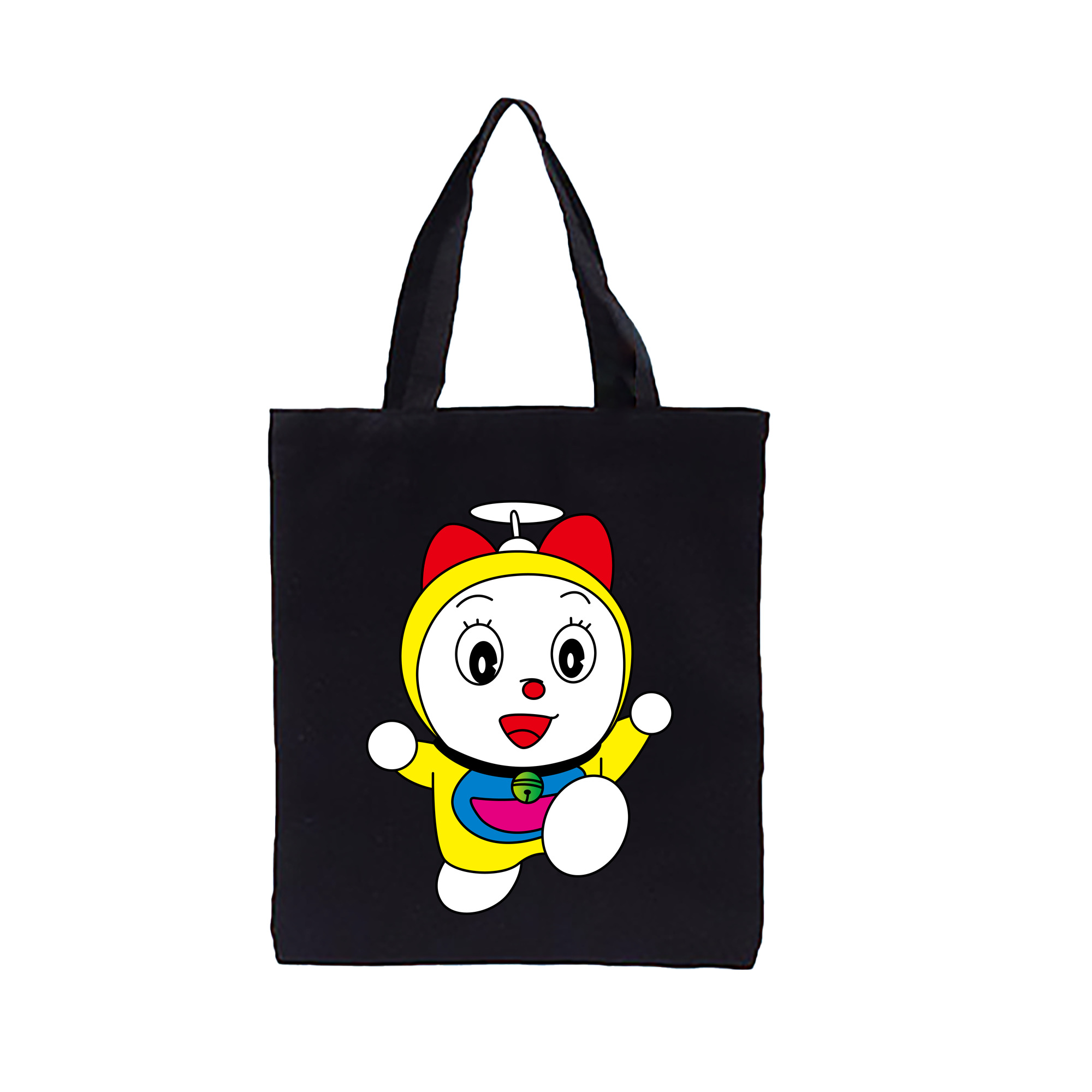 （画像用） ドラえもん ドラミ Doraemon Dorami 縦型キャンバス生地手提げバッグ　トートバッグ