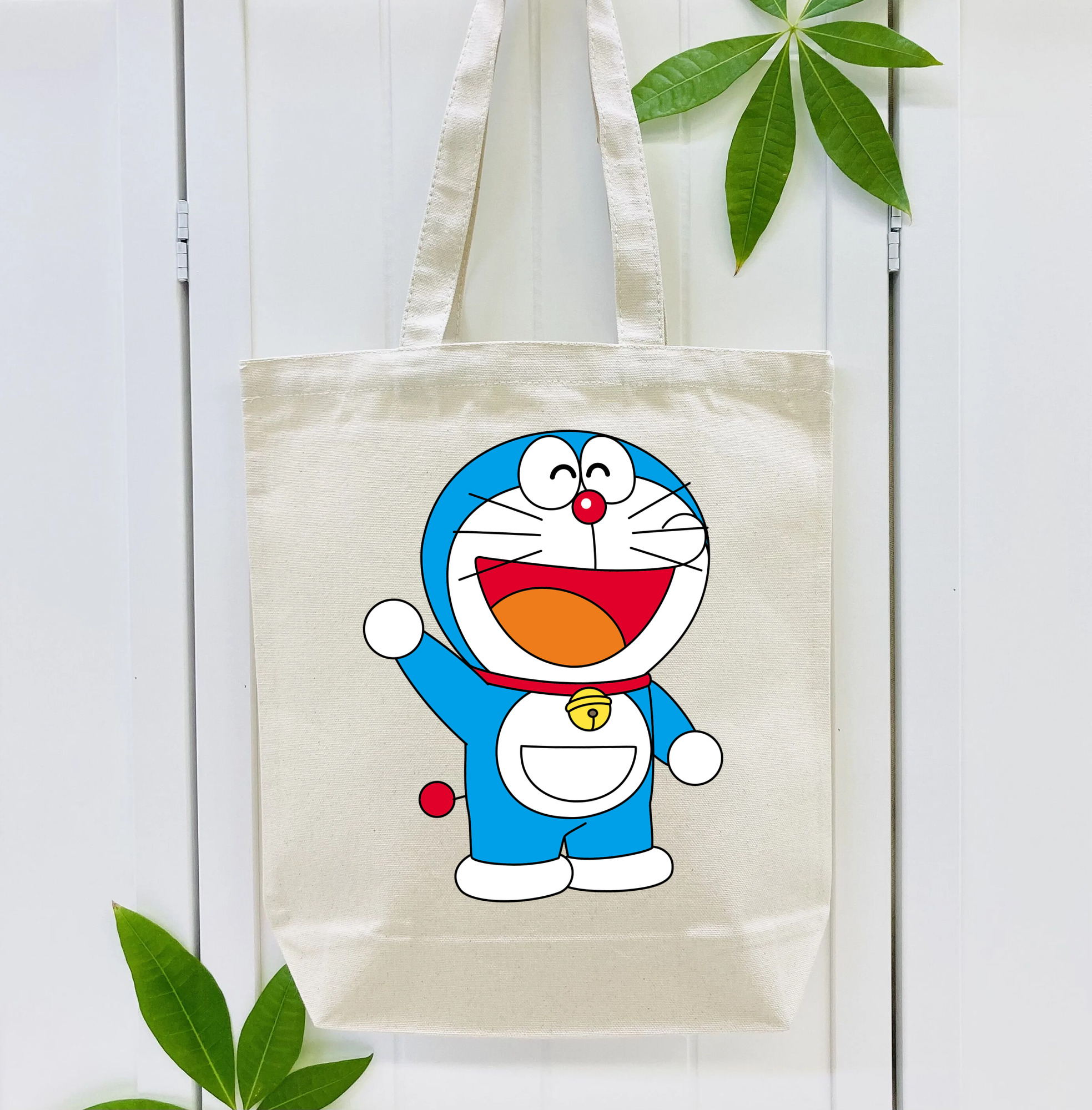 ドラえもん Doraemon 縦型キャンバス生地手提げバッグ　トートバッグ