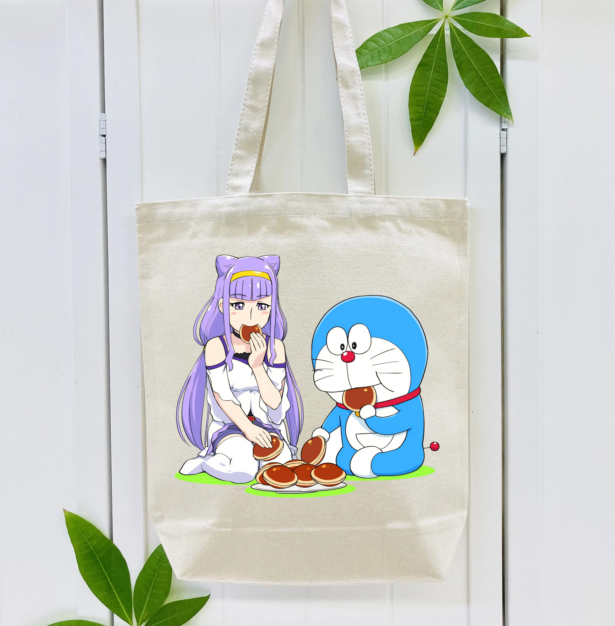 ドラえもん Doraemon 縦型キャンバス生地手提げバッグ　トートバッグ