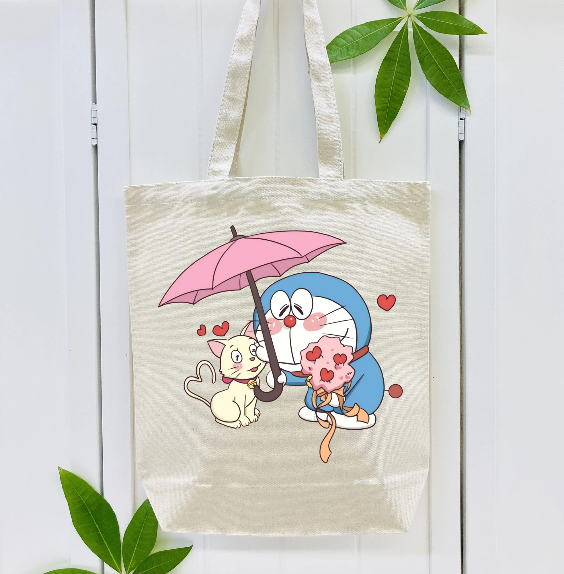 ドラえもん Doraemon 縦型キャンバス生地手提げバッグ　トートバッグ