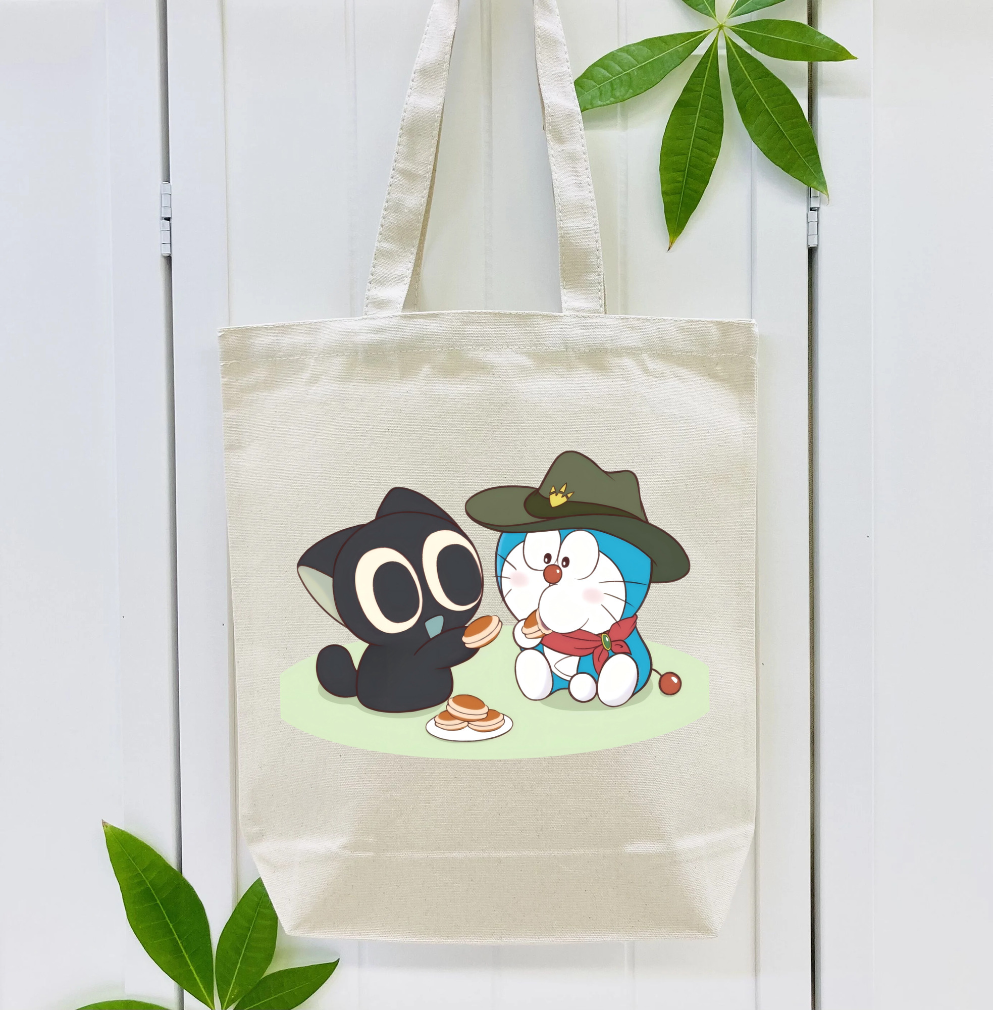 ドラえもん Doraemon 縦型キャンバス生地手提げバッグ　トートバッグ