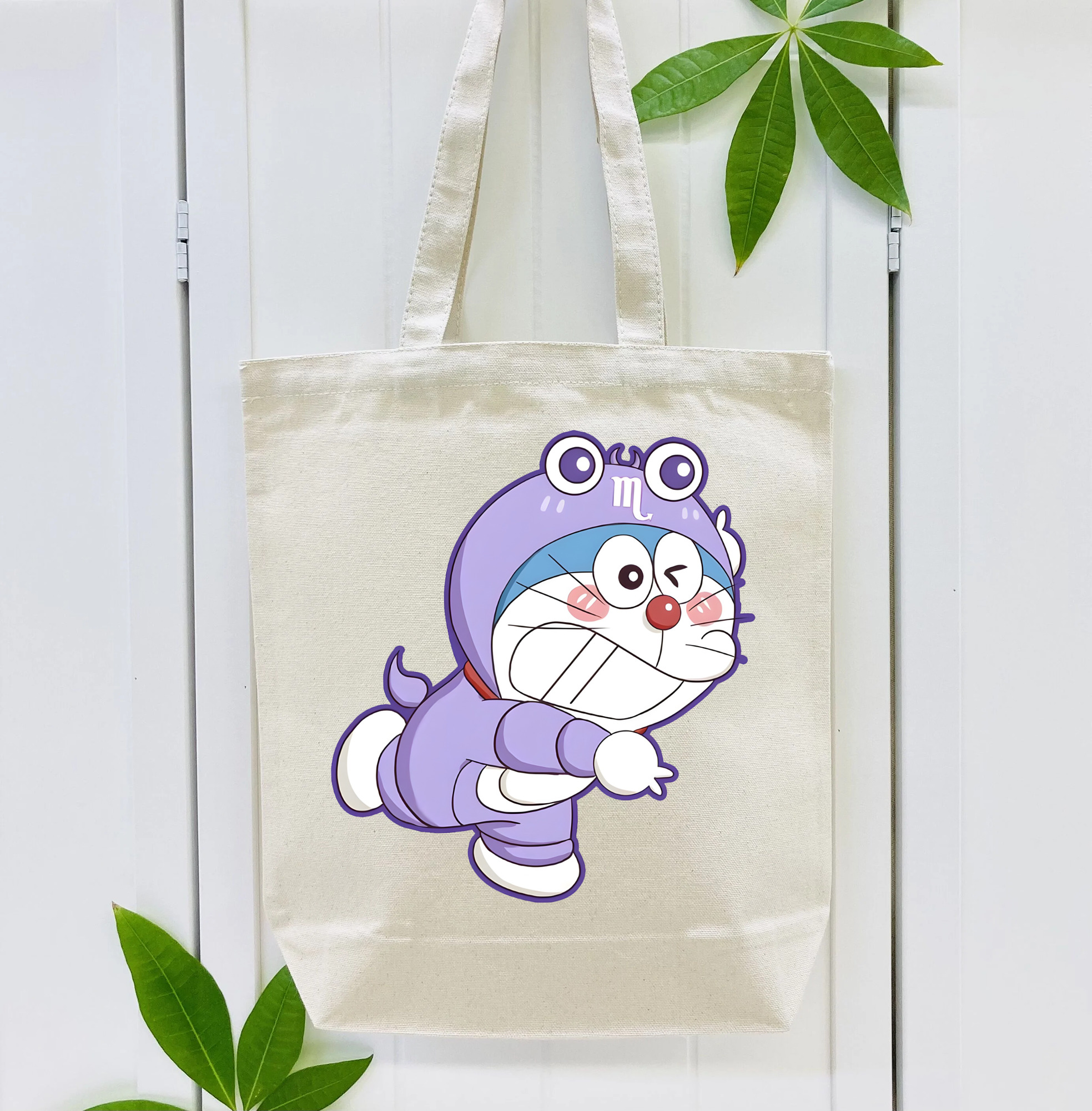 ドラえもん Doraemon 縦型キャンバス生地手提げバッグ　トートバッグ