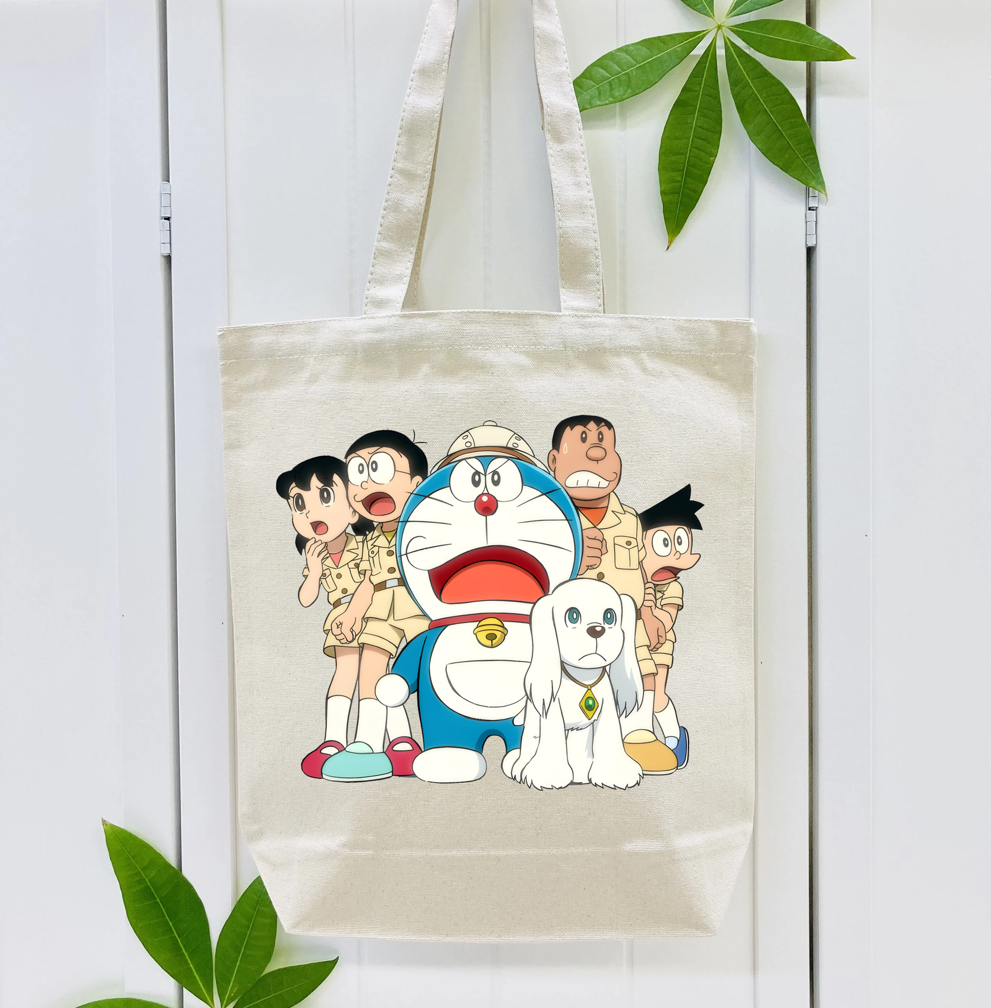 ドラえもん Doraemon 縦型キャンバス生地手提げバッグ　トートバッグ