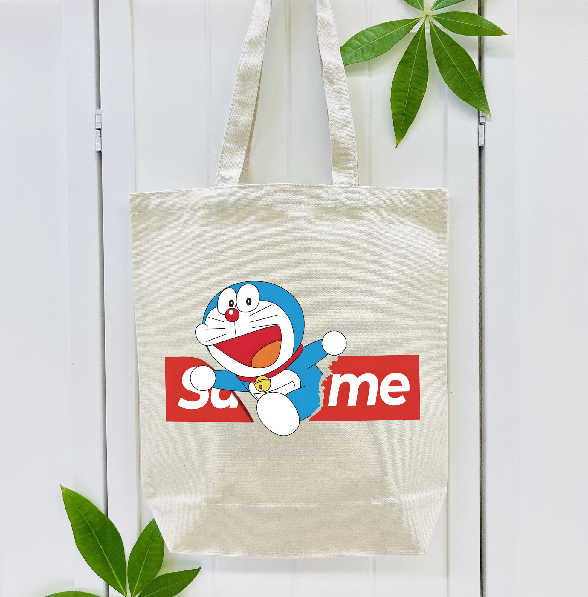 ドラえもん Doraemon 縦型キャンバス生地手提げバッグ　トートバッグ