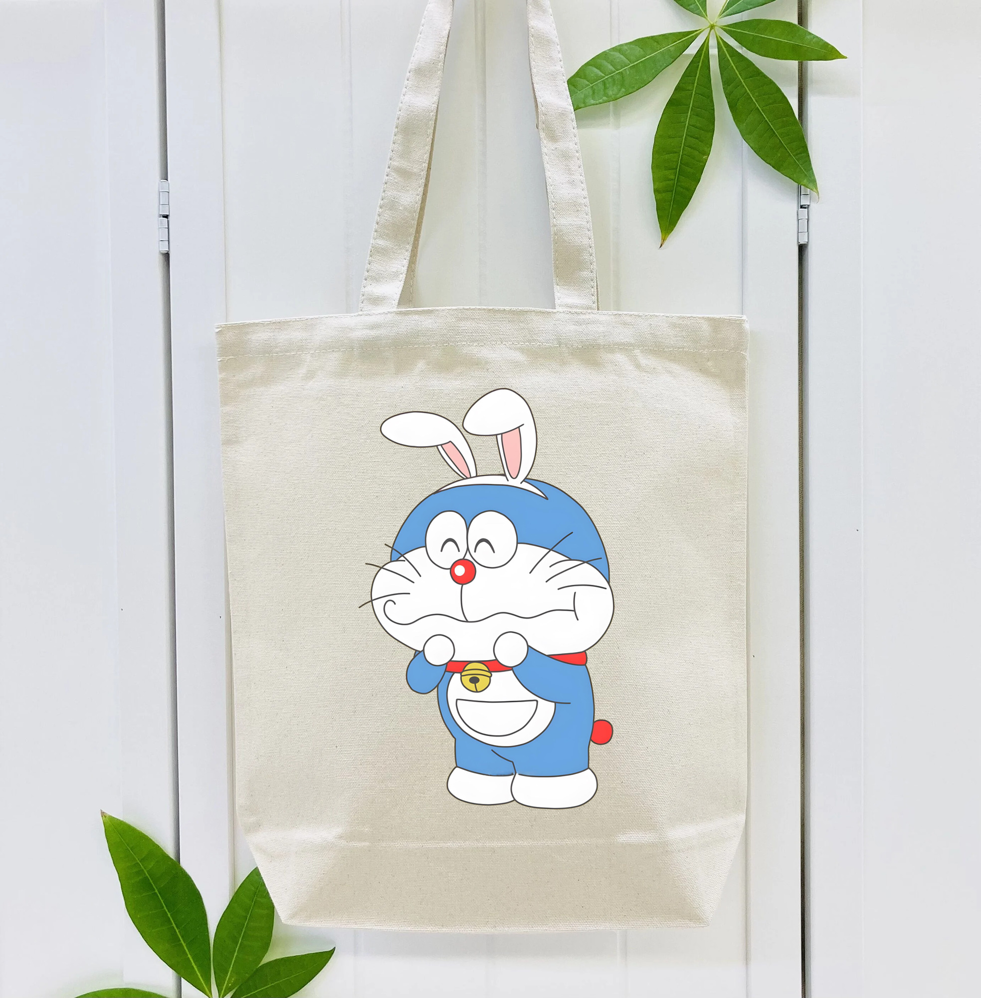 ドラえもん Doraemon 縦型キャンバス生地手提げバッグ　トートバッグ