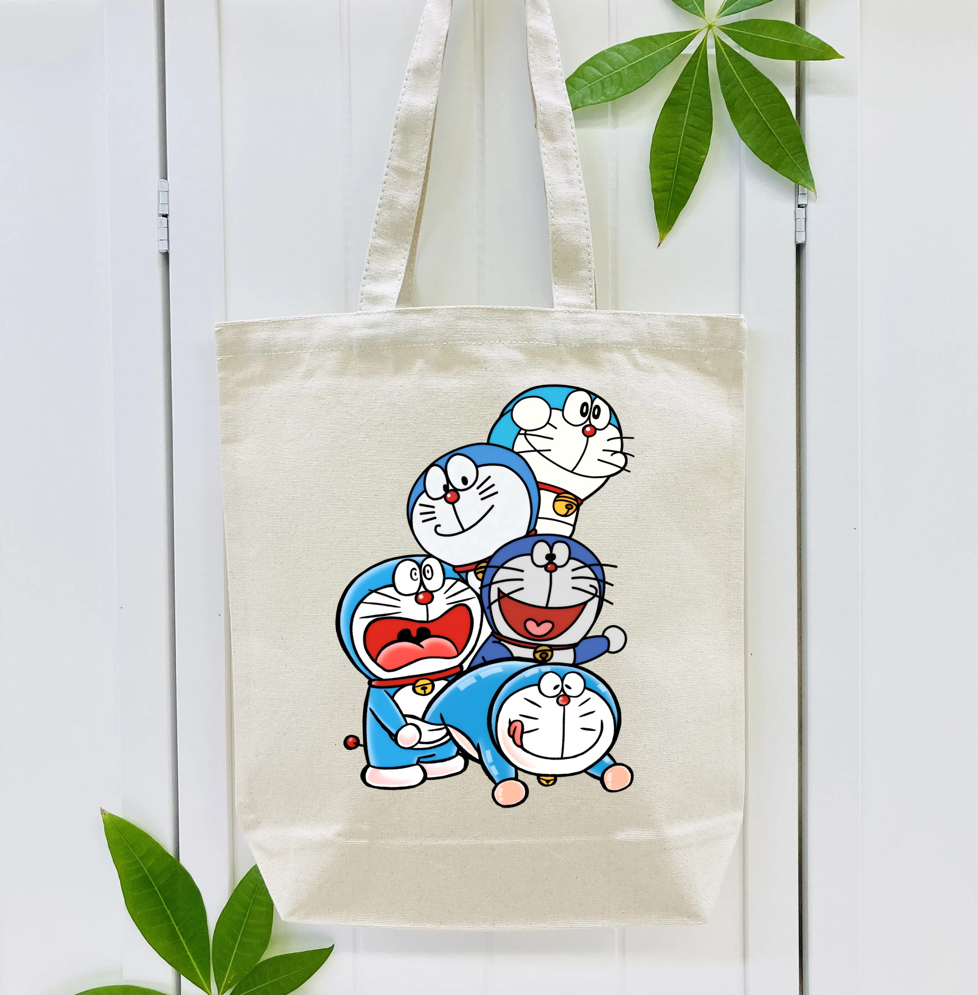 ドラえもん Doraemon 縦型キャンバス生地手提げバッグ　トートバッグ