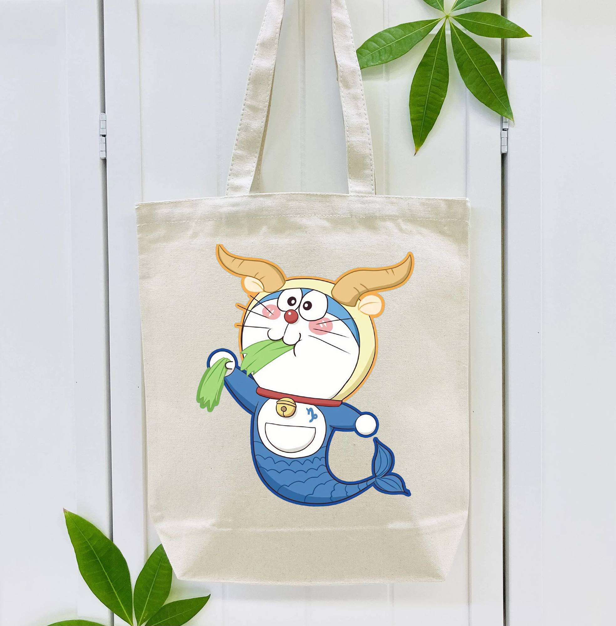 ドラえもん Doraemon 縦型キャンバス生地手提げバッグ　トートバッグ
