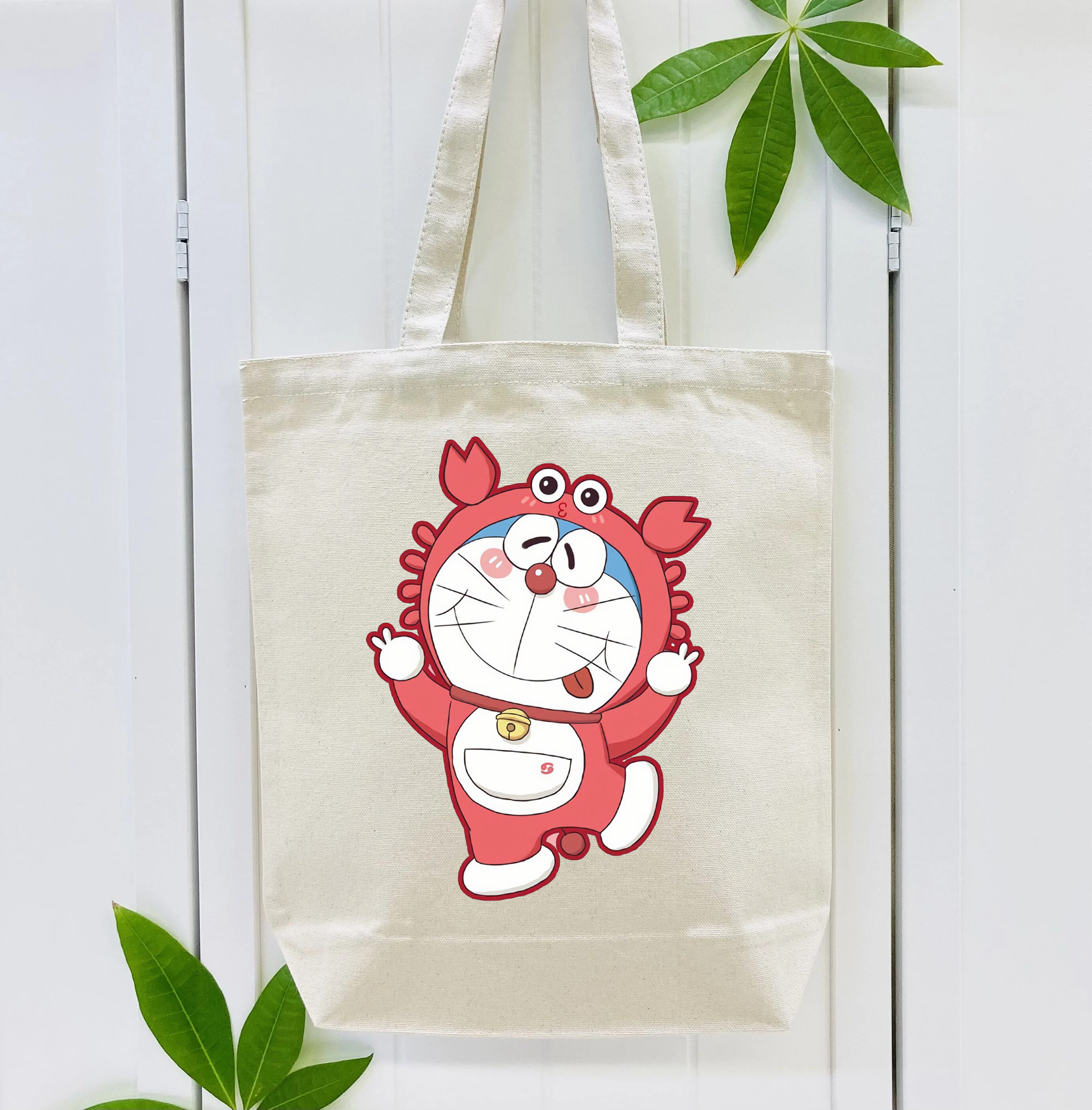 ドラえもん Doraemon 縦型キャンバス生地手提げバッグ　トートバッグ