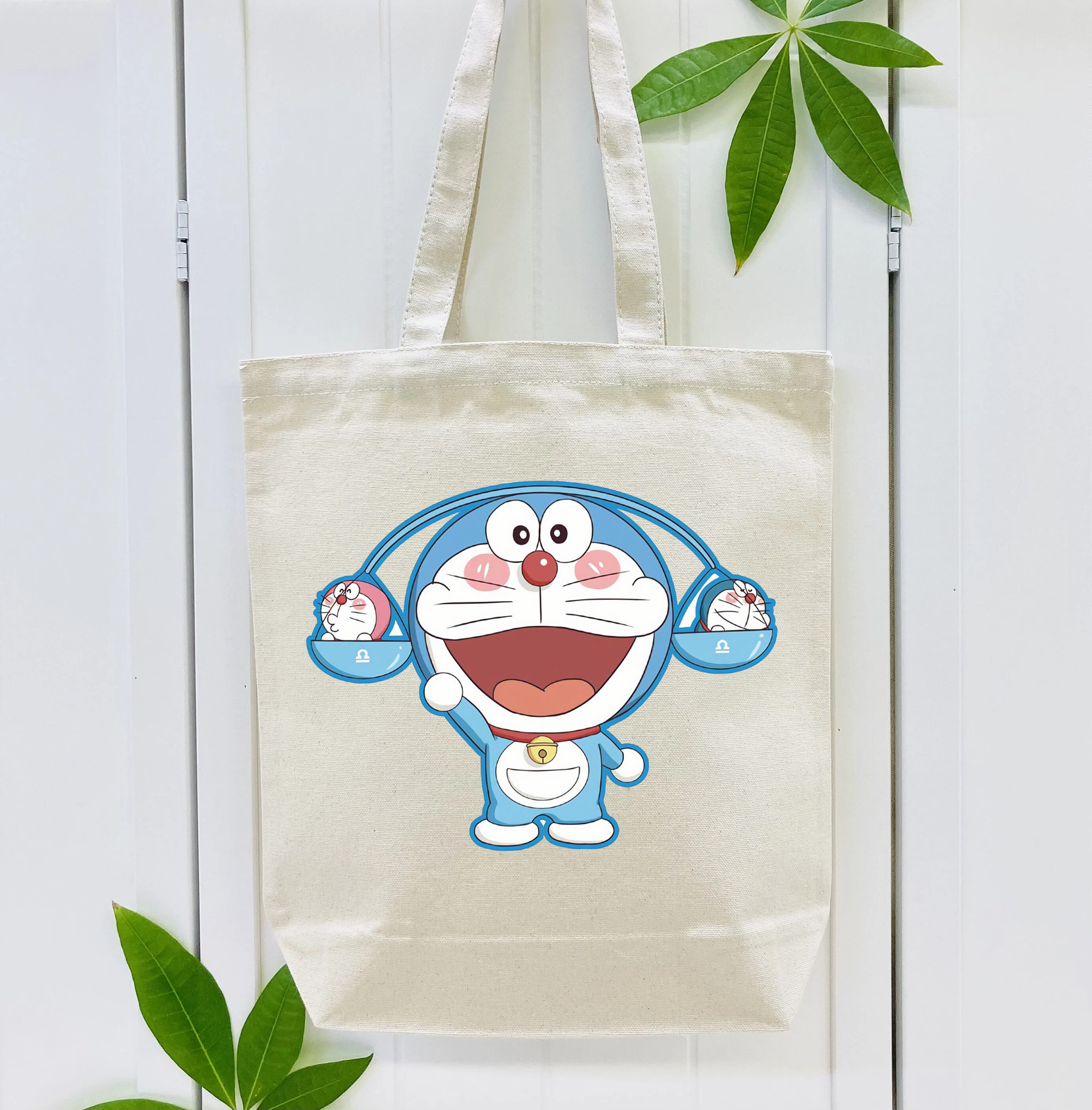 ドラえもん Doraemon 縦型キャンバス生地手提げバッグ　トートバッグ