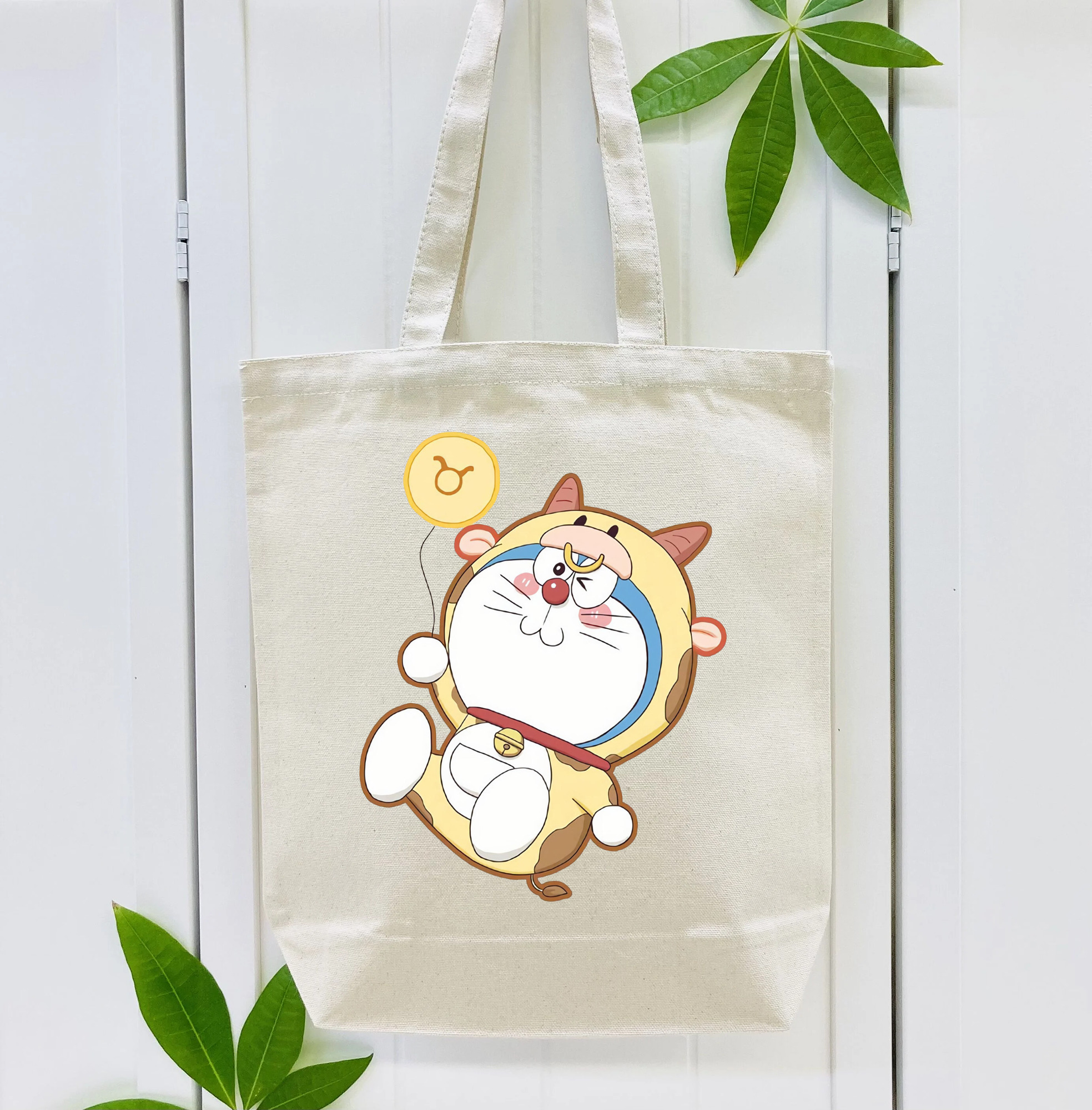 ドラえもん Doraemon 縦型キャンバス生地手提げバッグ　トートバッグ