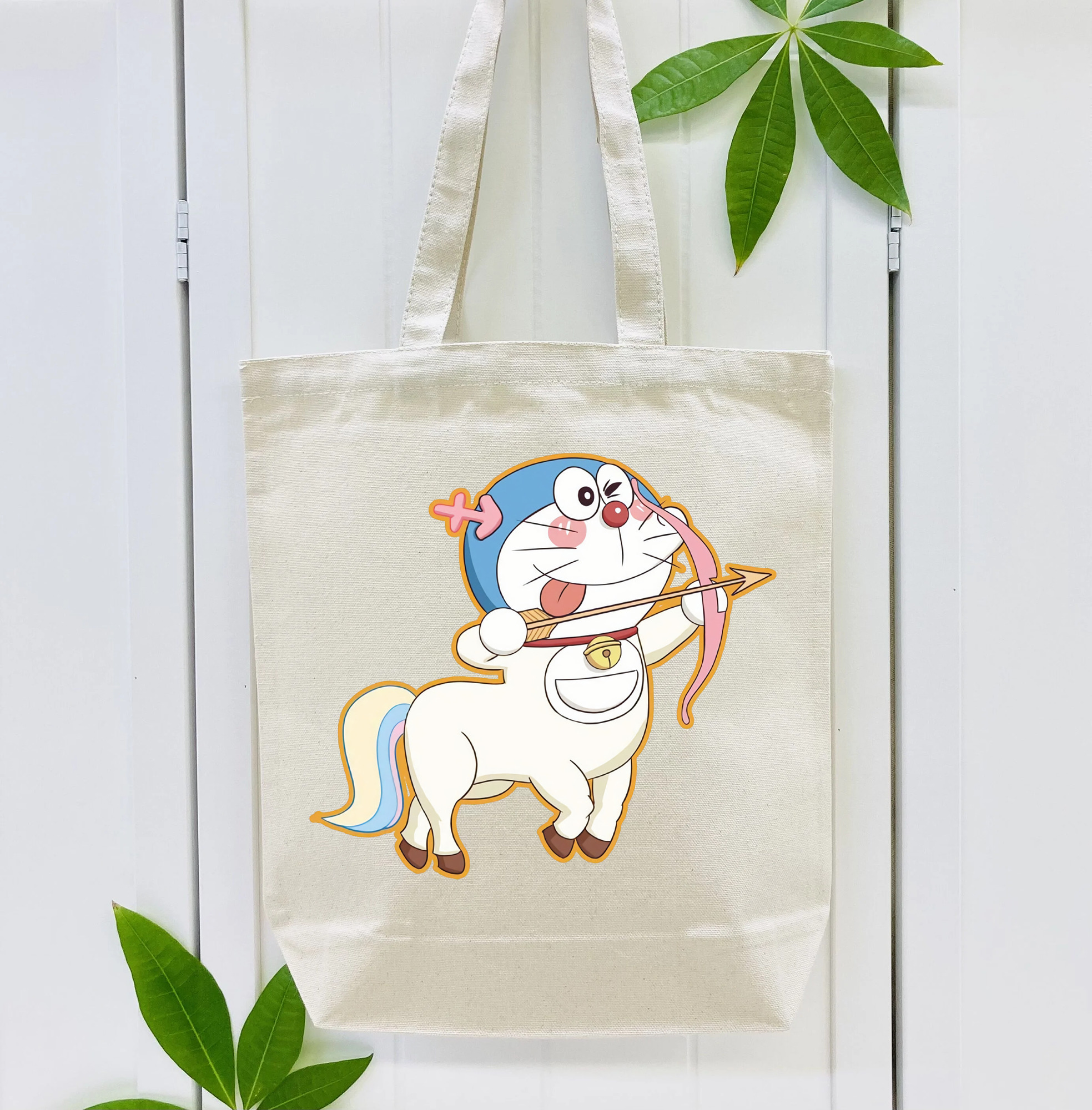 ドラえもん Doraemon 縦型キャンバス生地手提げバッグ　トートバッグ
