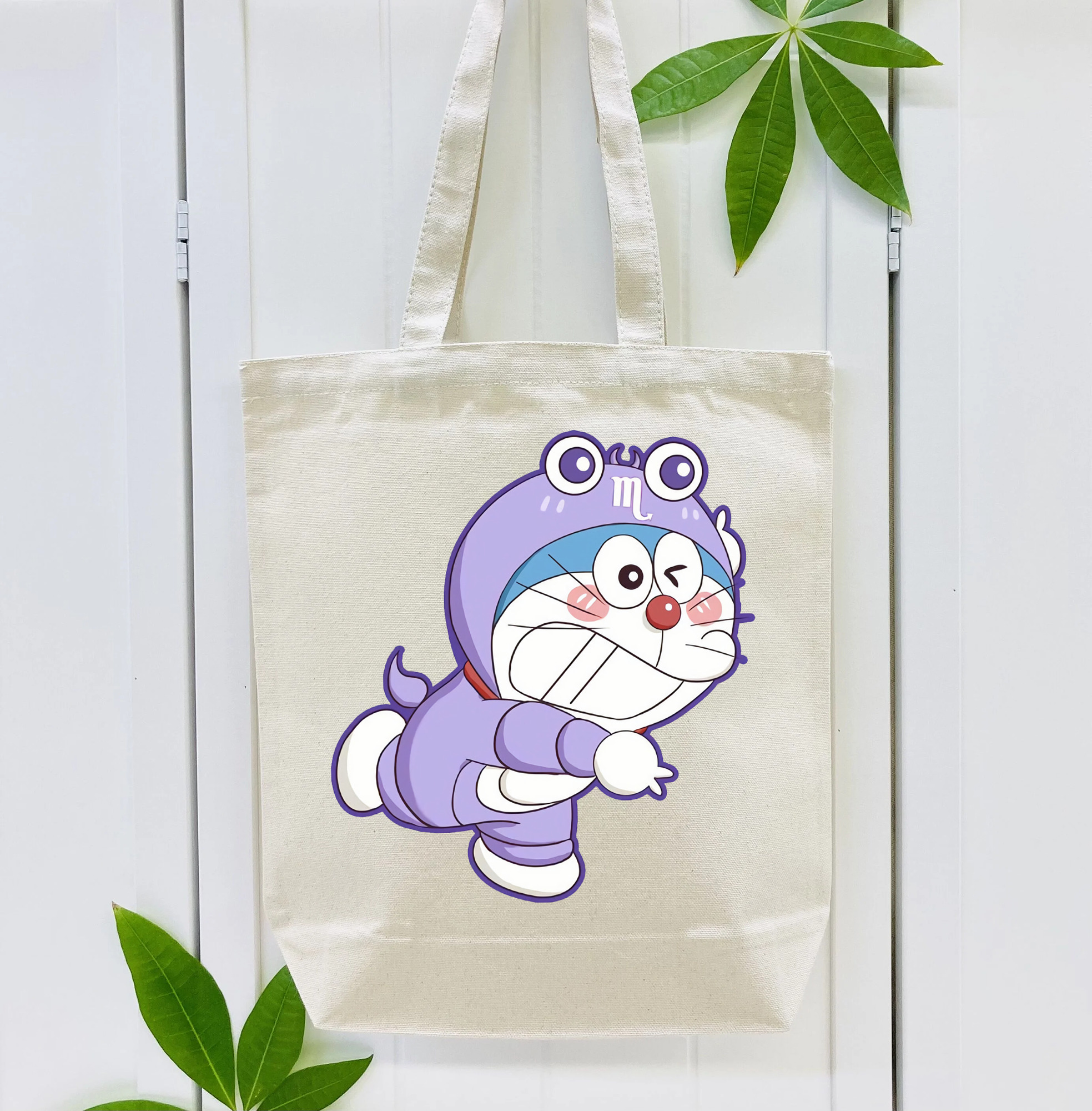 ドラえもん Doraemon 縦型キャンバス生地手提げバッグ　トートバッグ