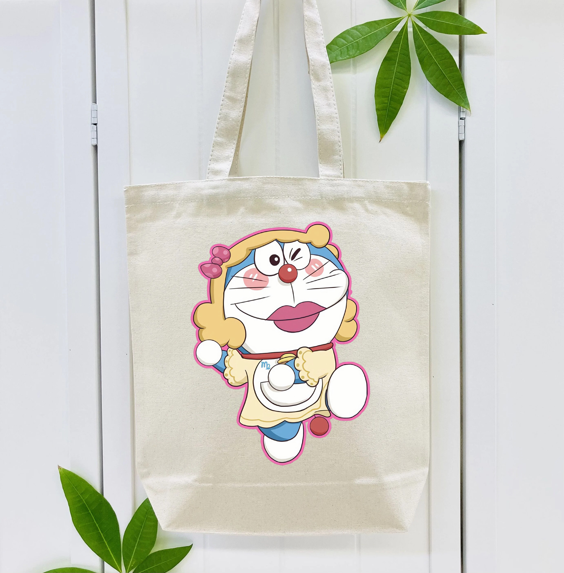 ドラえもん Doraemon 縦型キャンバス生地手提げバッグ　トートバッグ