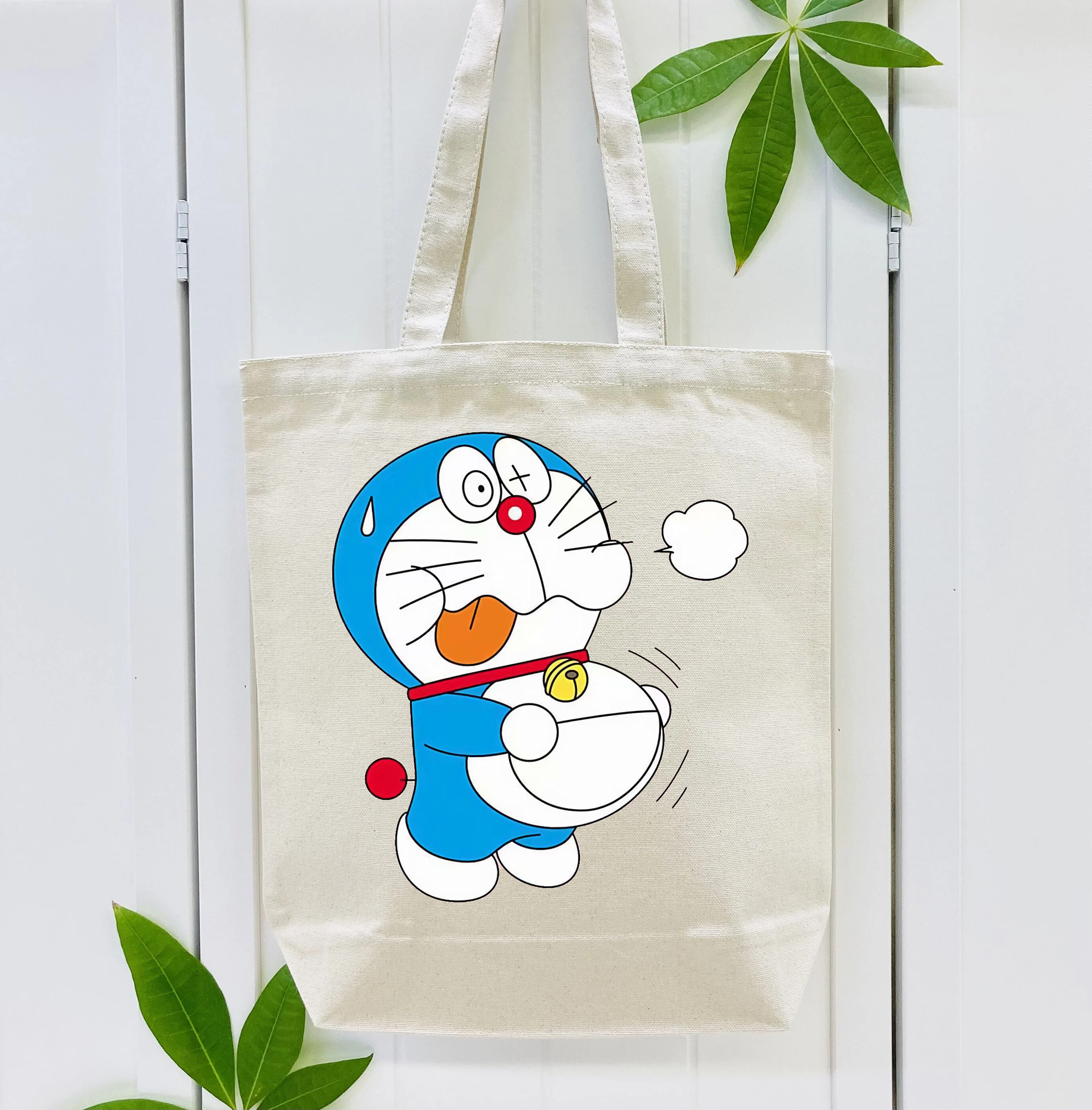 ドラえもん Doraemon 縦型キャンバス生地手提げバッグ　トートバッグ