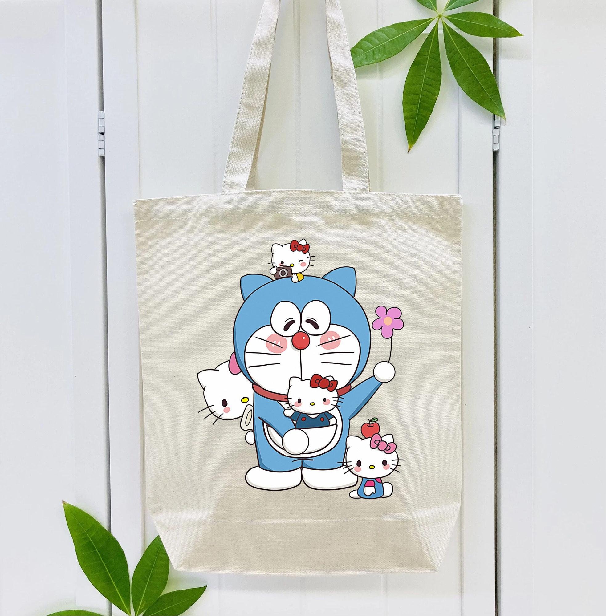 ドラえもん Doraemon 縦型キャンバス生地手提げバッグ　トートバッグ