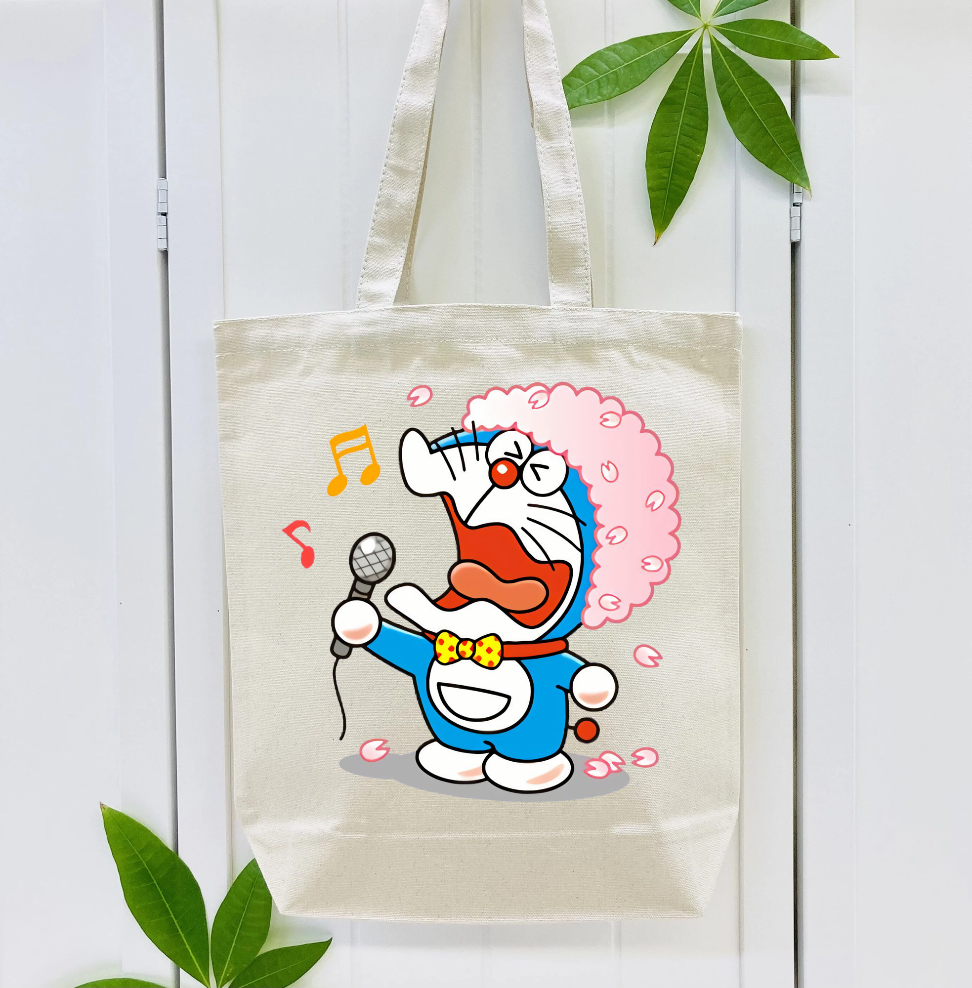 ドラえもん Doraemon 縦型キャンバス生地手提げバッグ　トートバッグ