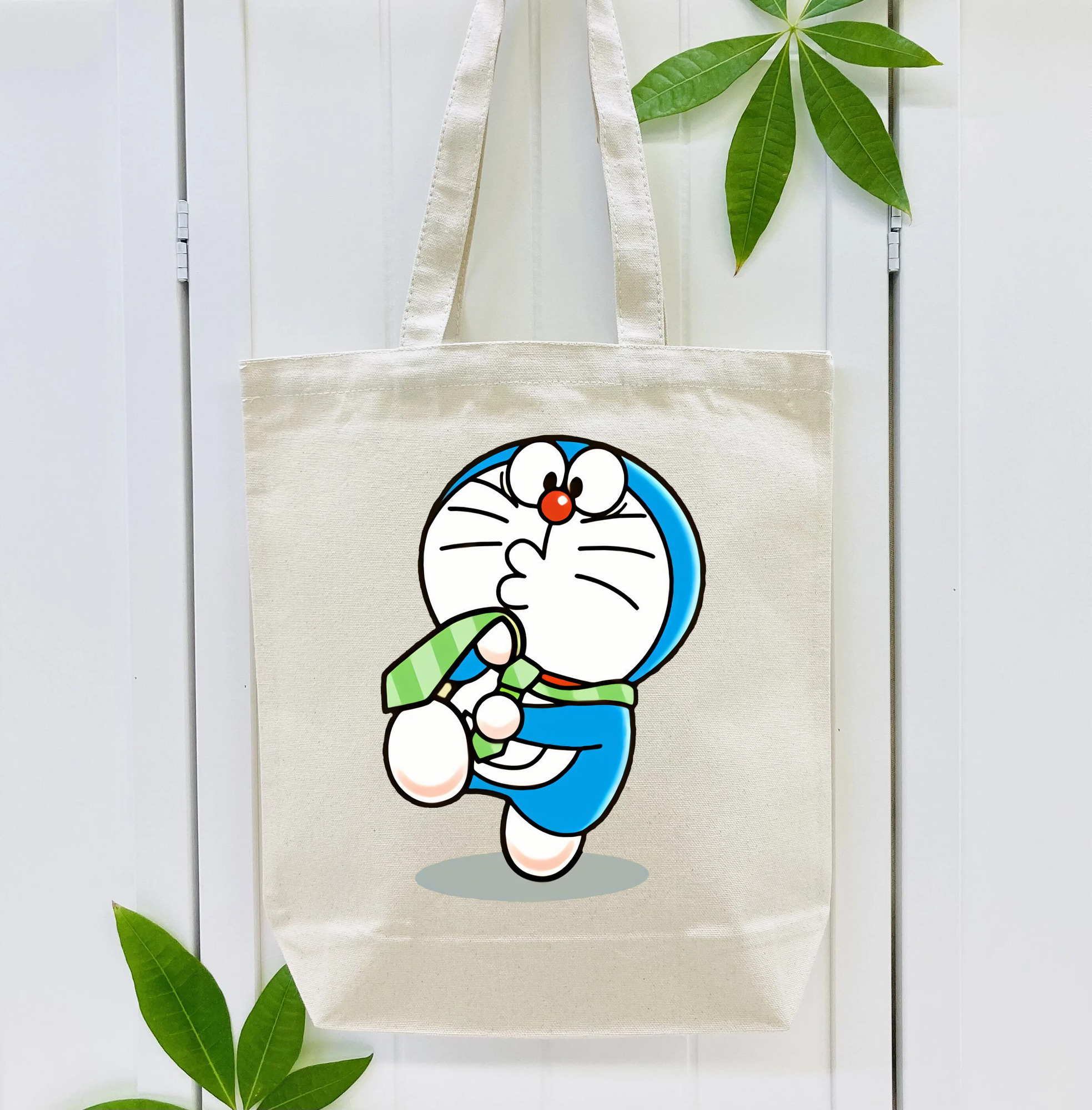 ドラえもん Doraemon 縦型キャンバス生地手提げバッグ　トートバッグ