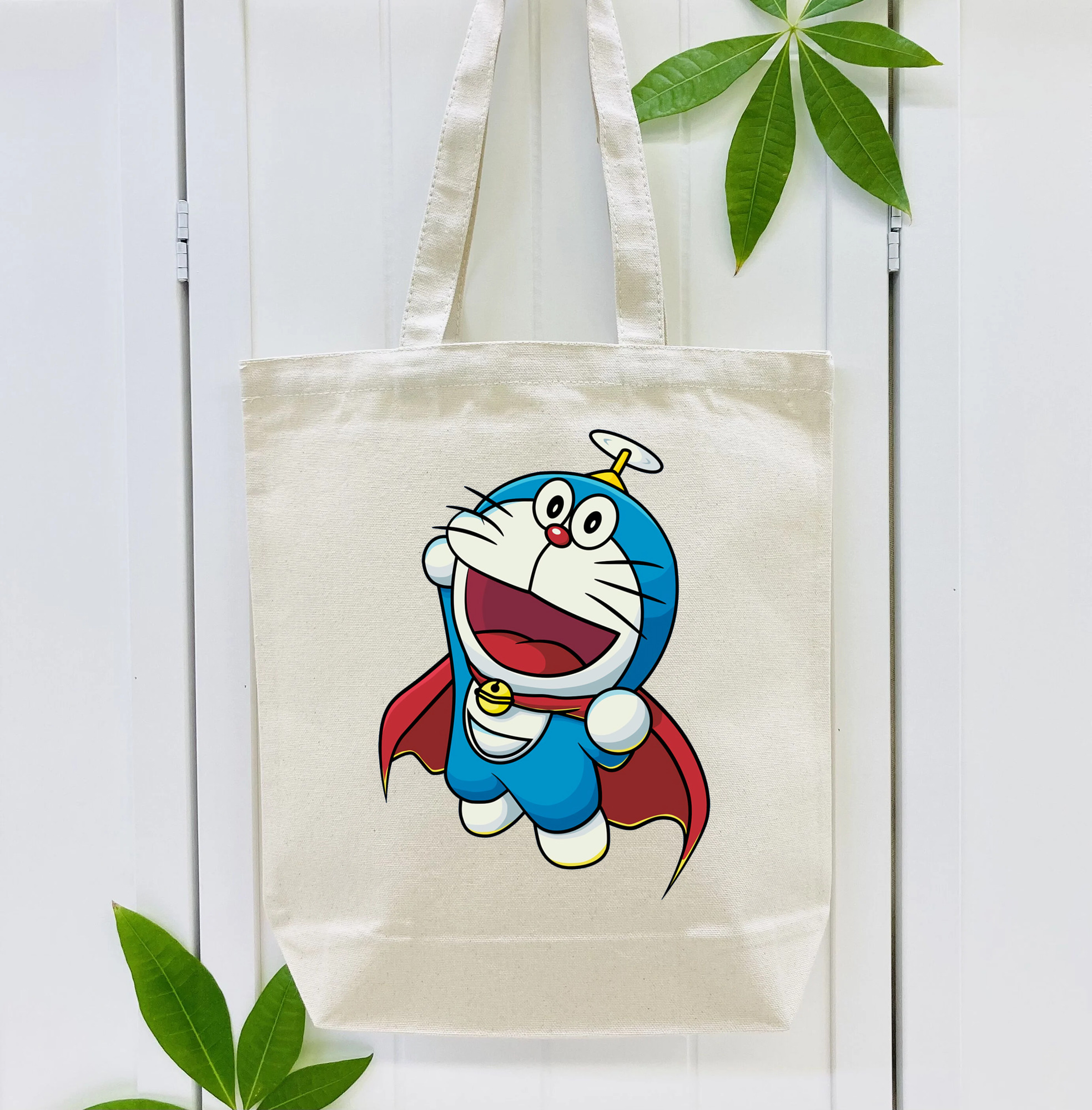 ドラえもん Doraemon 縦型キャンバス生地手提げバッグ　トートバッグ