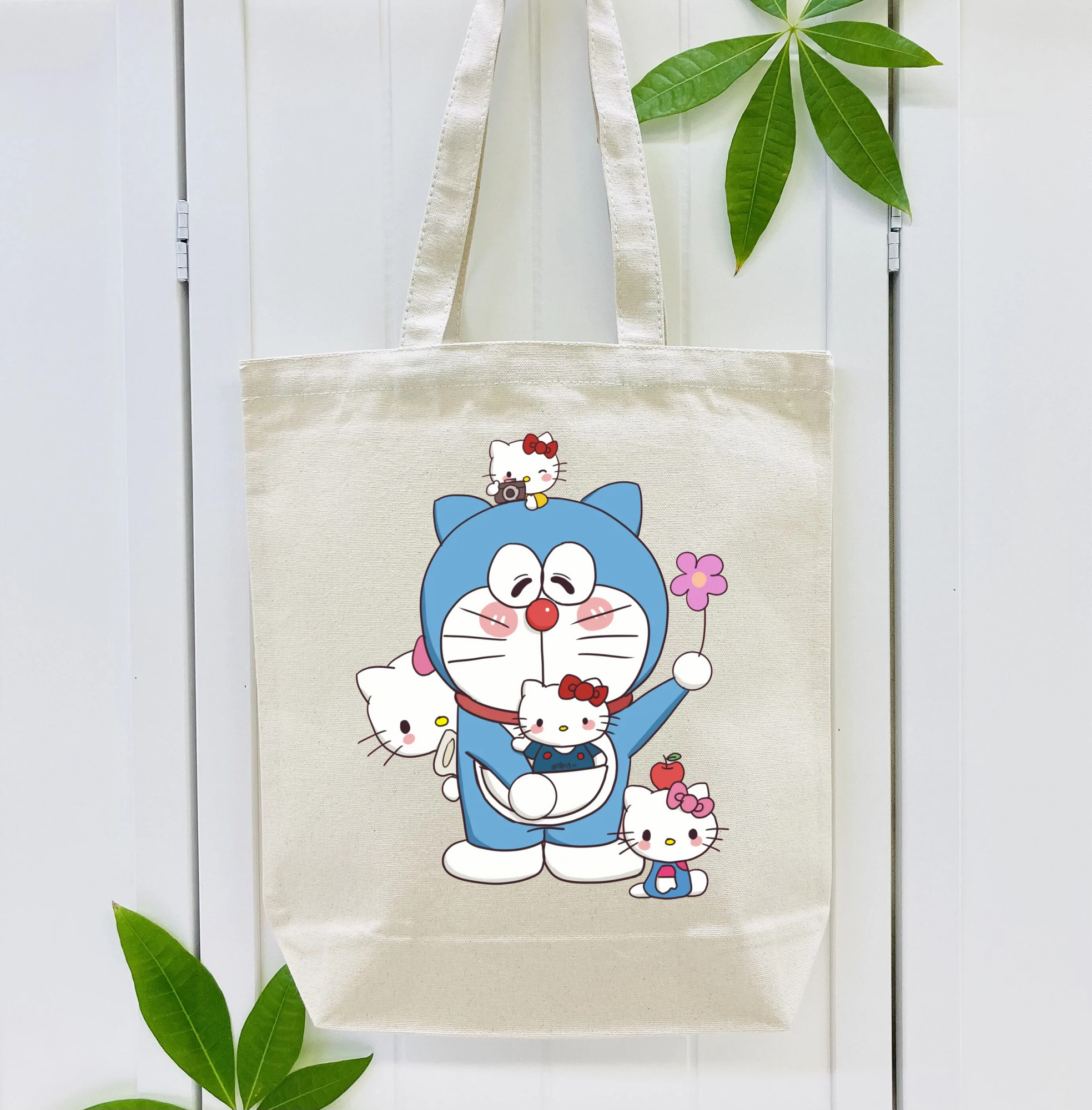 ドラえもん Doraemon 縦型キャンバス生地手提げバッグ　トートバッグ