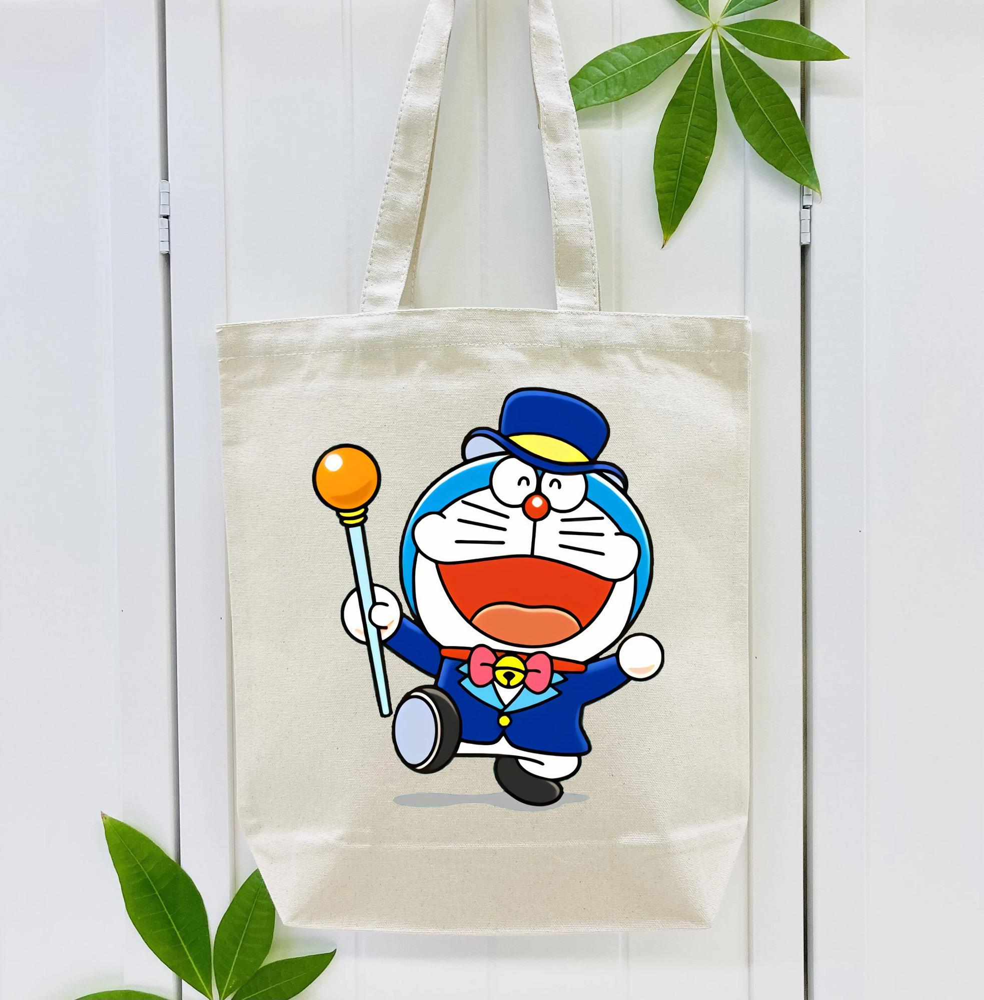 ドラえもん Doraemon 縦型キャンバス生地手提げバッグ　トートバッグ