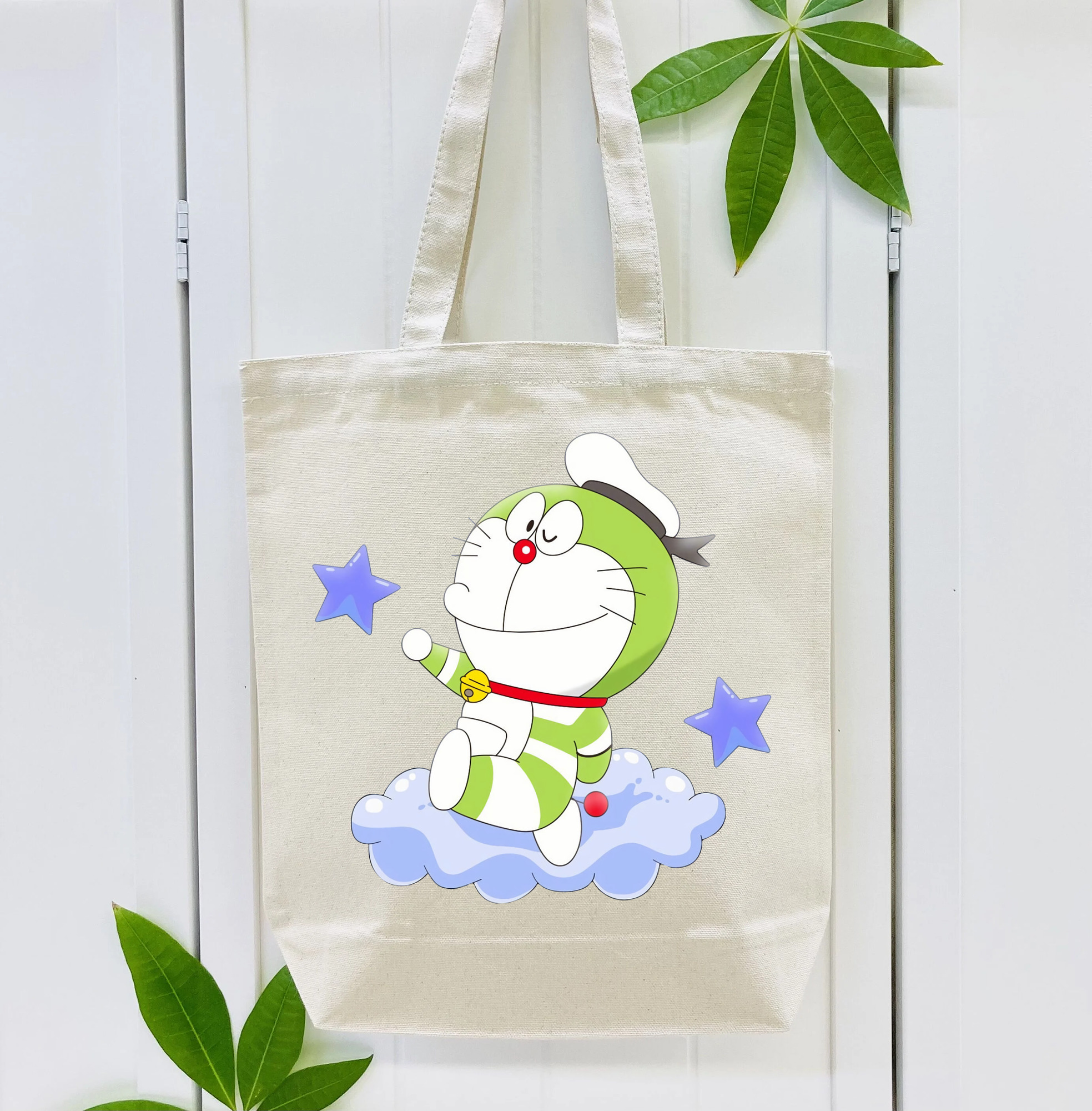 ドラえもん Doraemon 縦型キャンバス生地手提げバッグ　トートバッグ