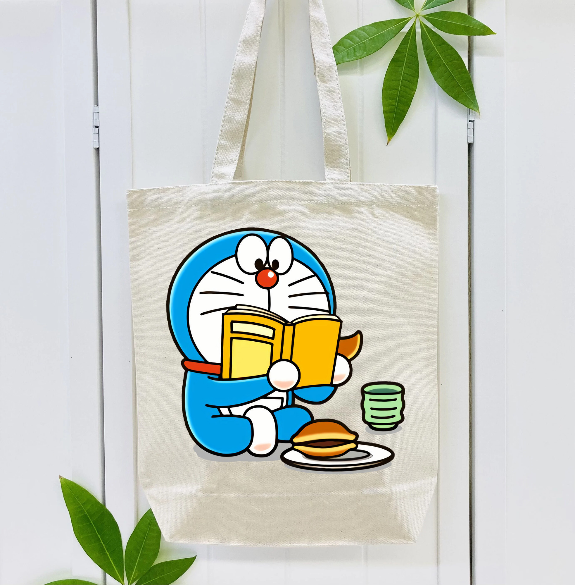 ドラえもん Doraemon 縦型キャンバス生地手提げバッグ　トートバッグ