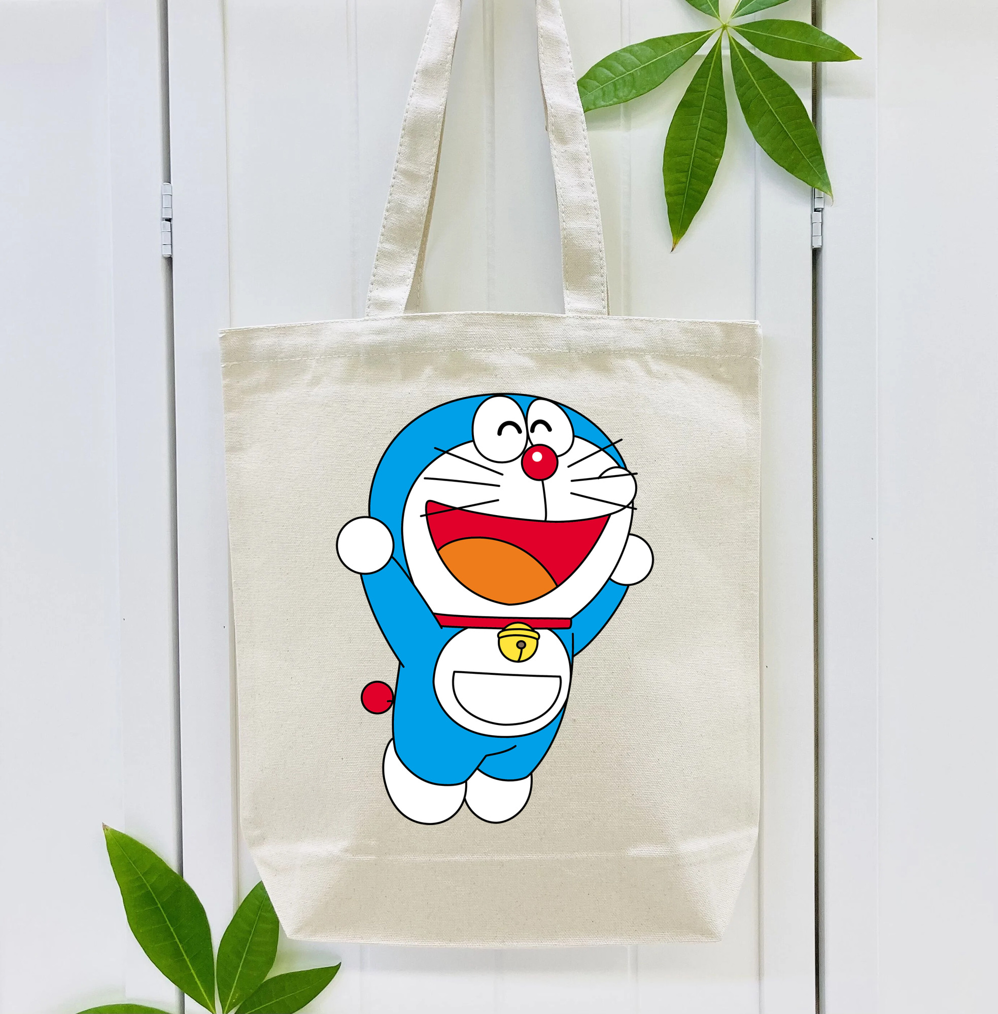 ドラえもん Doraemon 縦型キャンバス生地手提げバッグ　トートバッグ