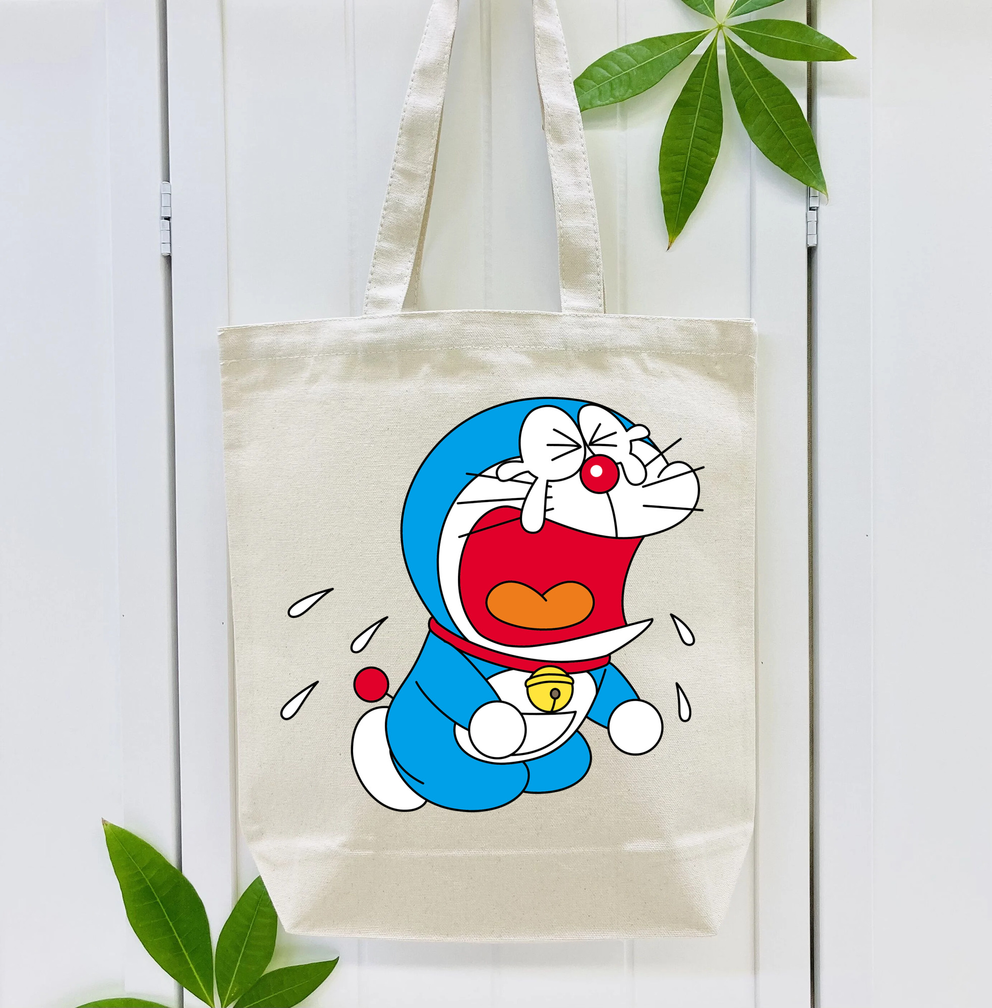 ドラえもん Doraemon 縦型キャンバス生地手提げバッグ　トートバッグ