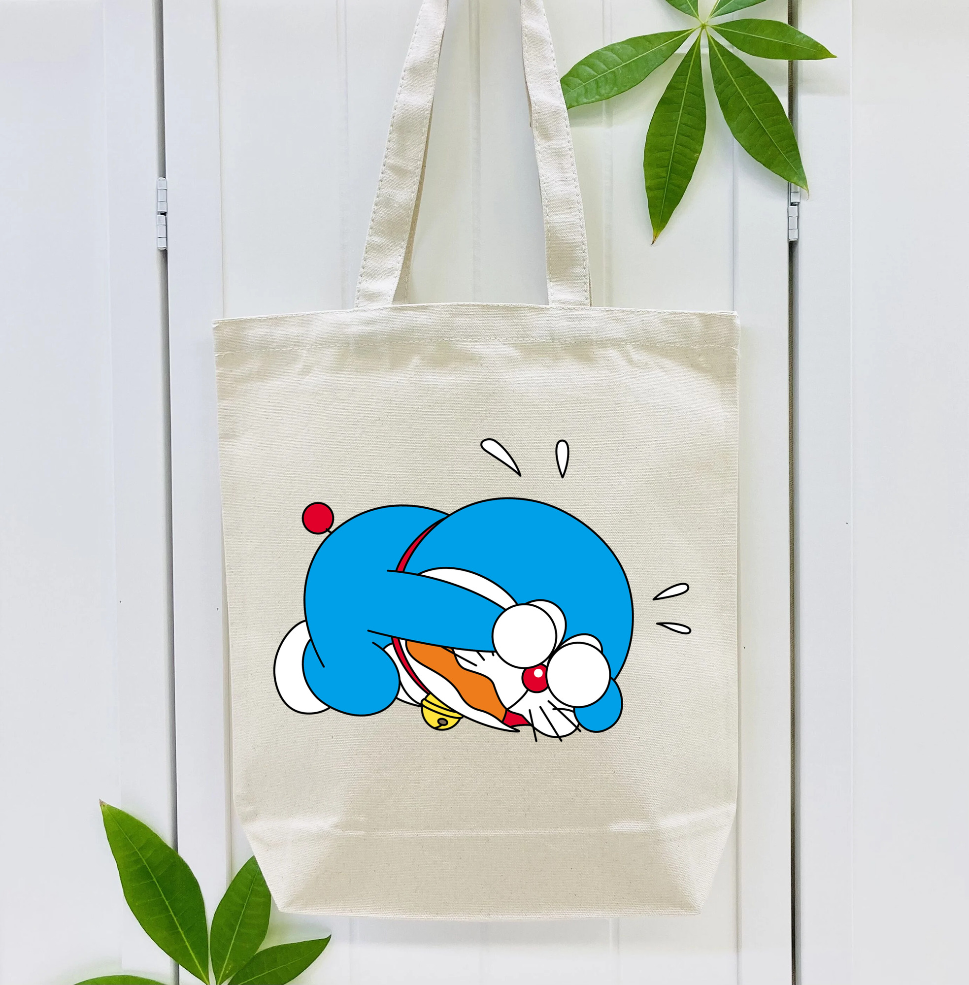 ドラえもん Doraemon 縦型キャンバス生地手提げバッグ　トートバッグ