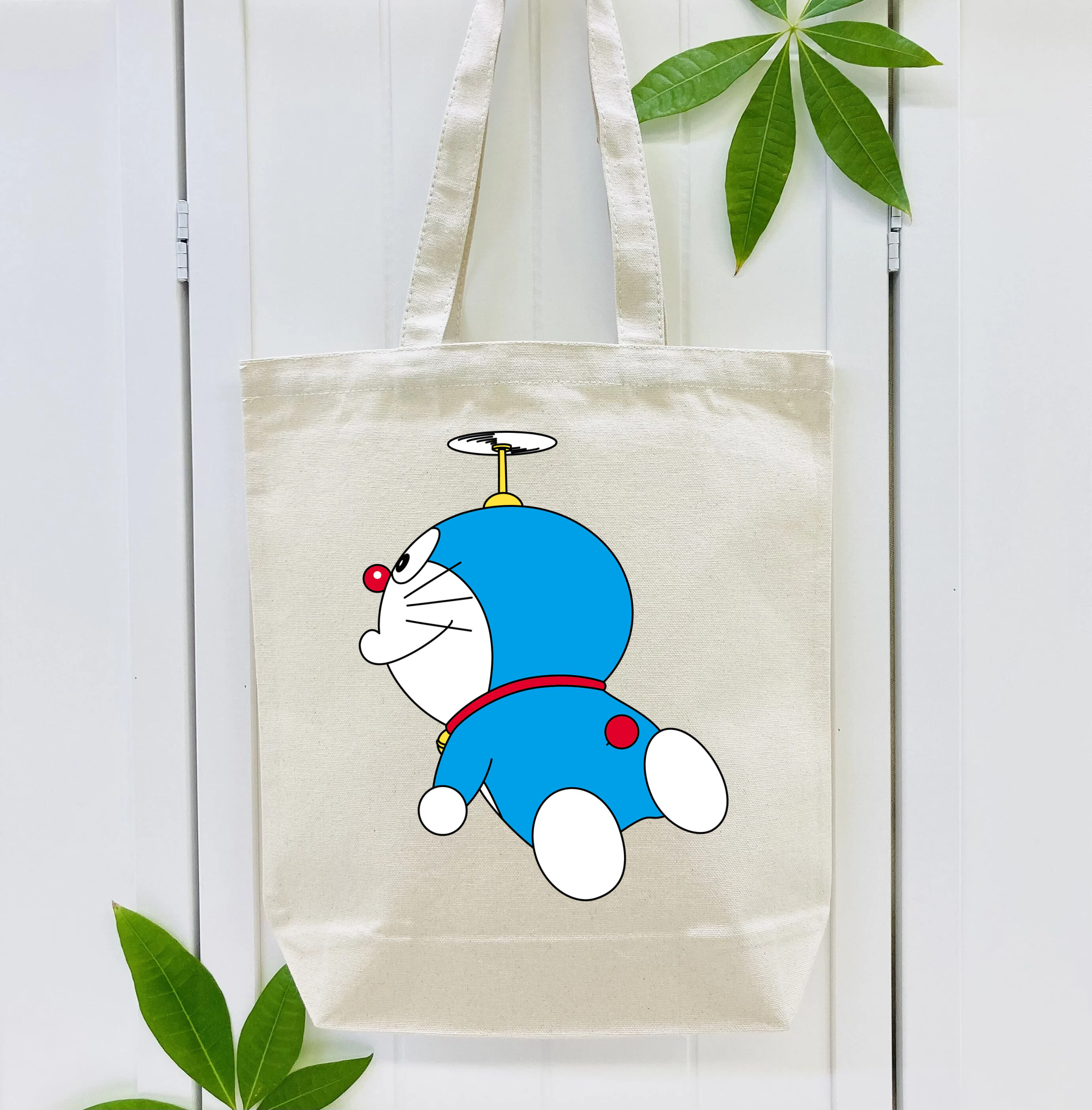 ドラえもん Doraemon 縦型キャンバス生地手提げバッグ　トートバッグ