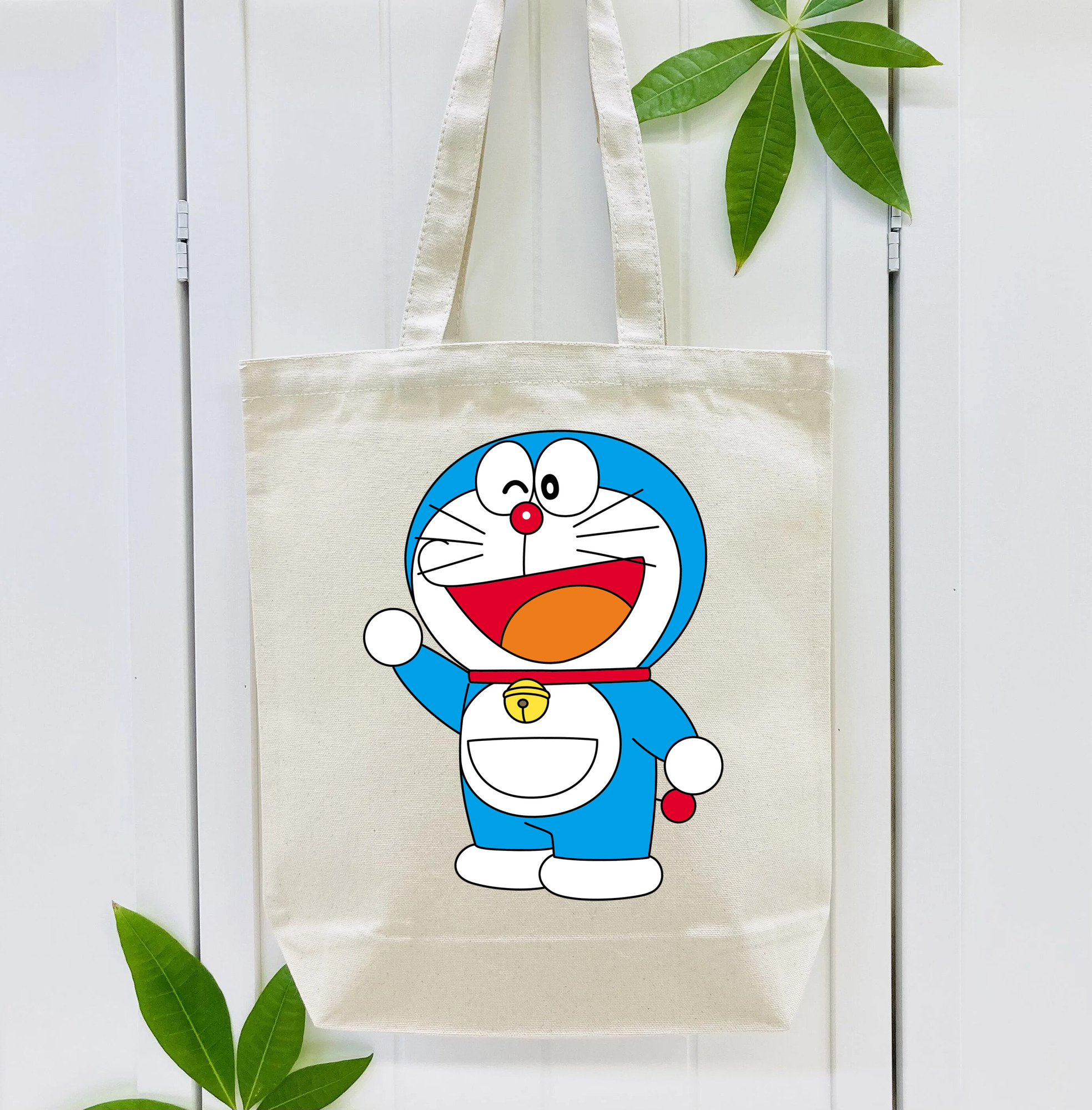 ドラえもん Doraemon 縦型キャンバス生地手提げバッグ　トートバッグ