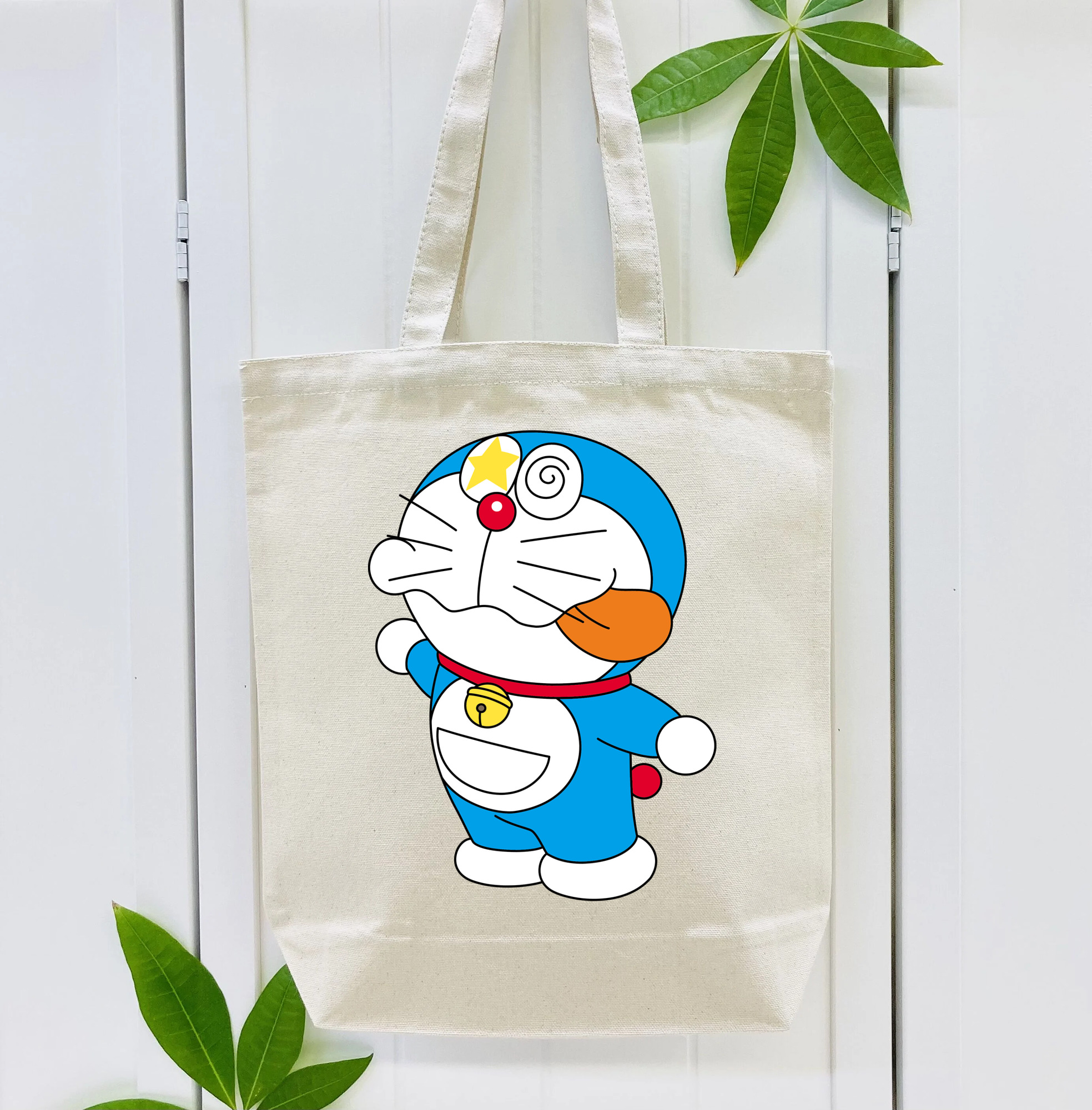 ドラえもん Doraemon 縦型キャンバス生地手提げバッグ　トートバッグ