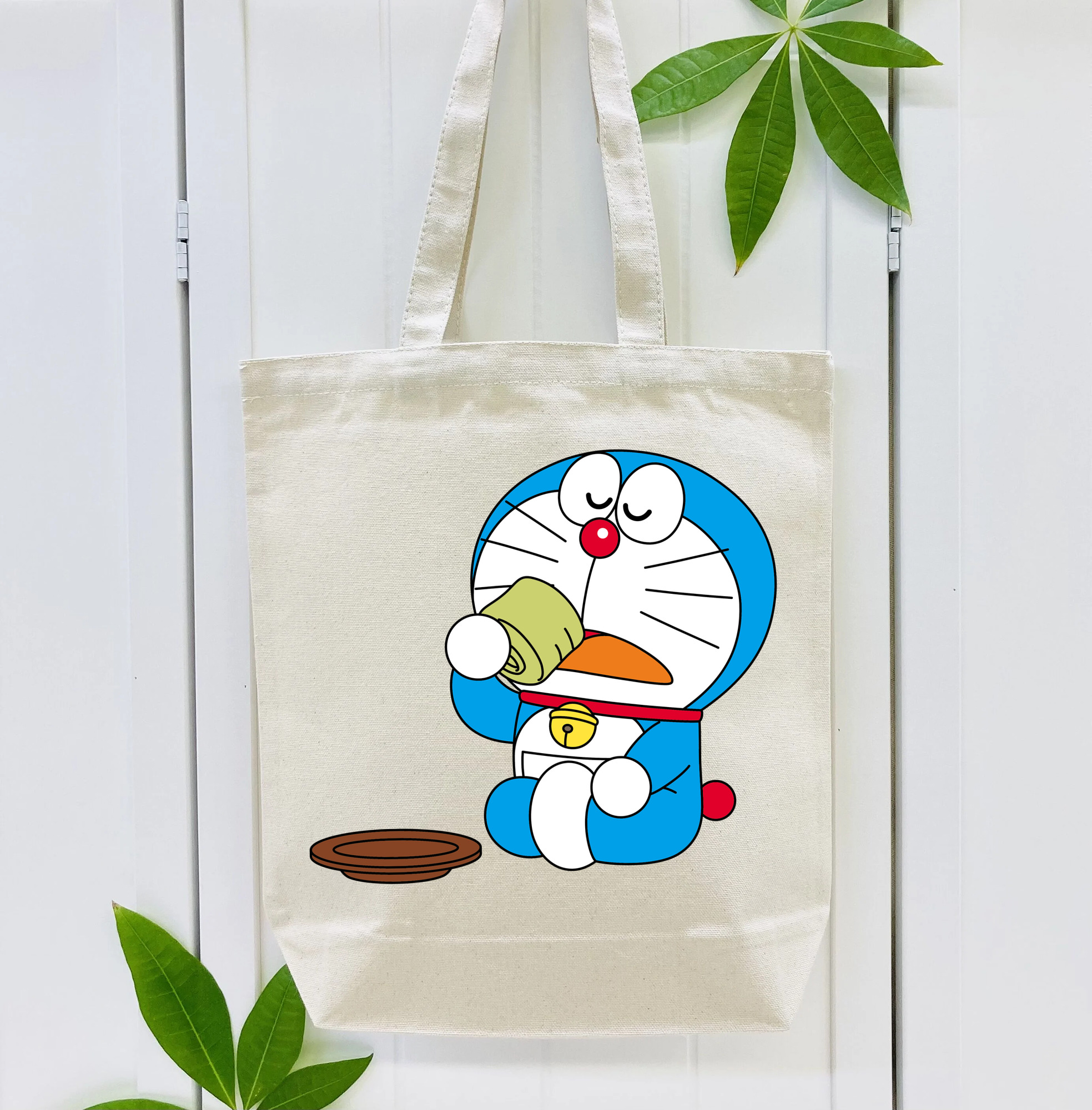 ドラえもん Doraemon 縦型キャンバス生地手提げバッグ　トートバッグ