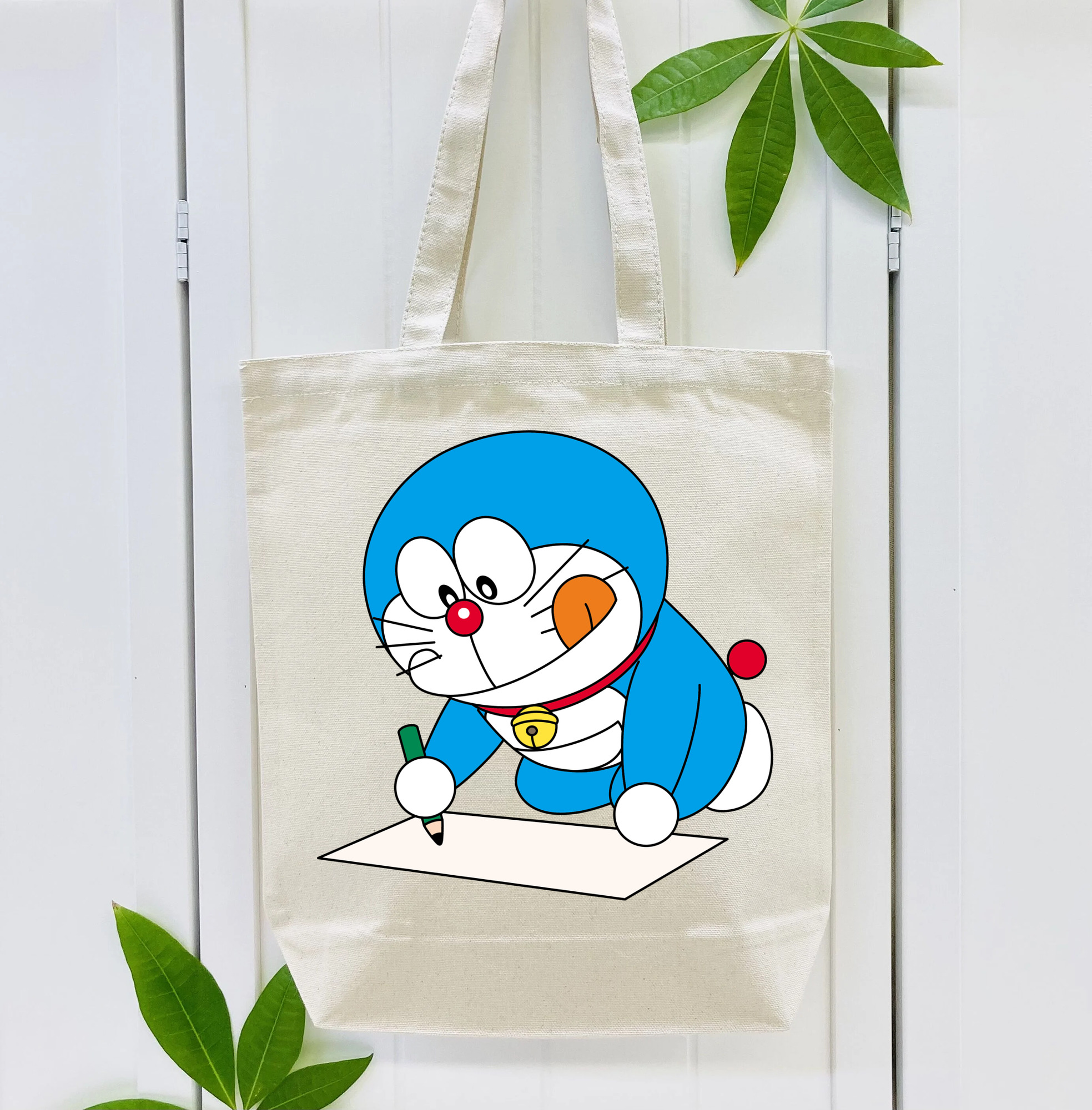 ドラえもん Doraemon 縦型キャンバス生地手提げバッグ　トートバッグ