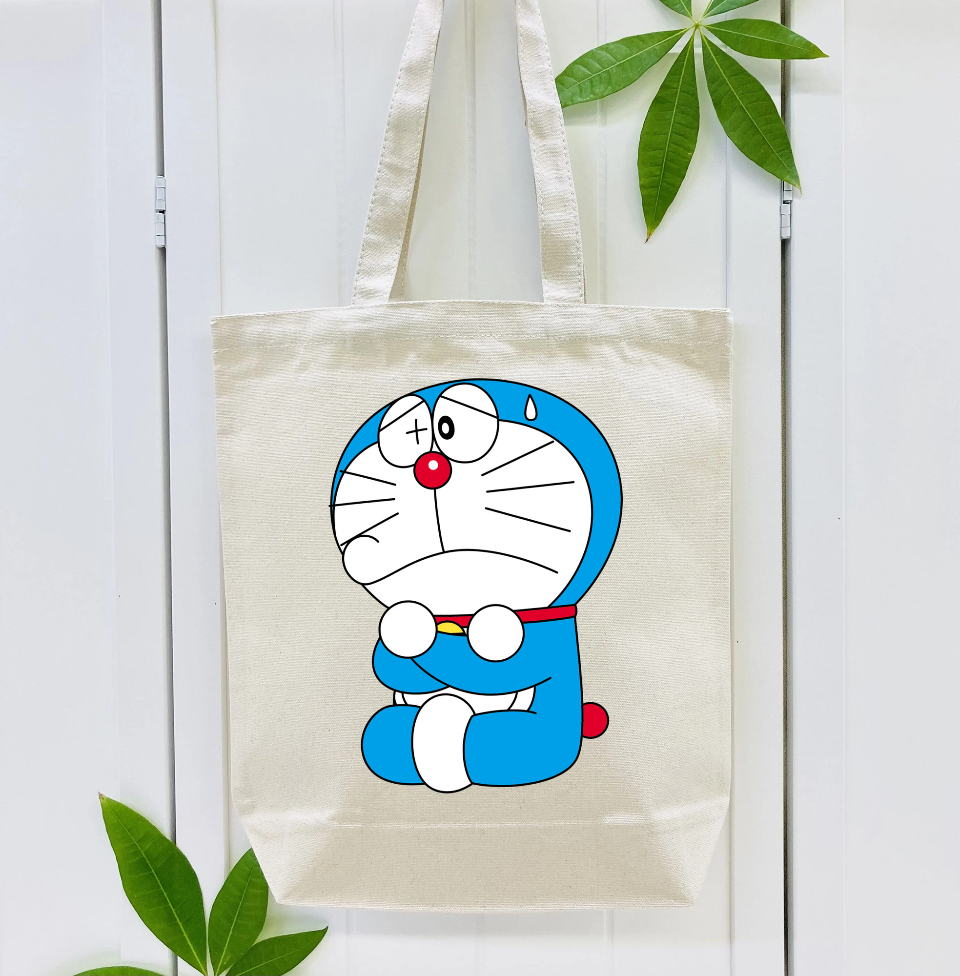 ドラえもん Doraemon 縦型キャンバス生地手提げバッグ　トートバッグ