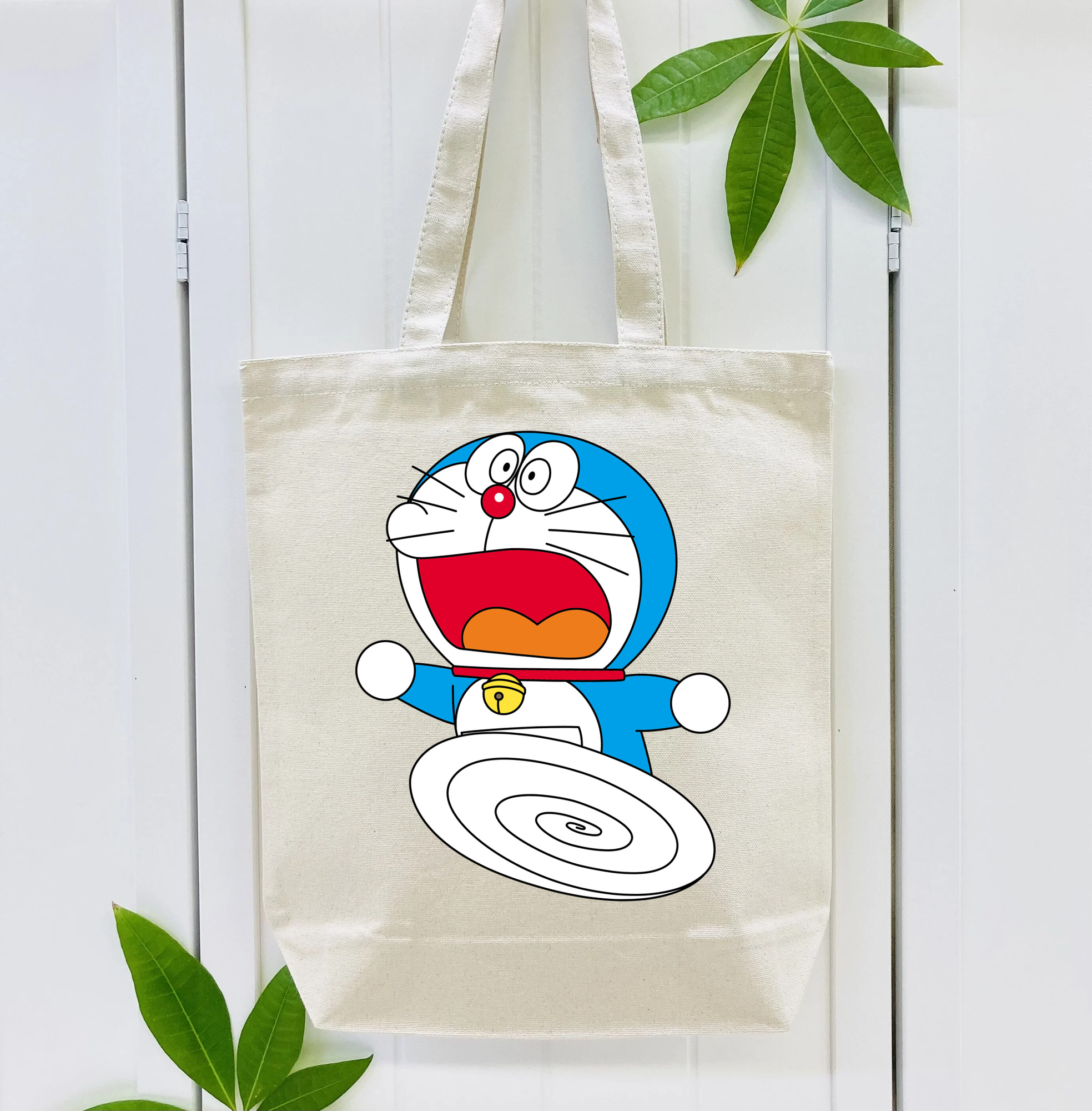 ドラえもん Doraemon 縦型キャンバス生地手提げバッグ　トートバッグ