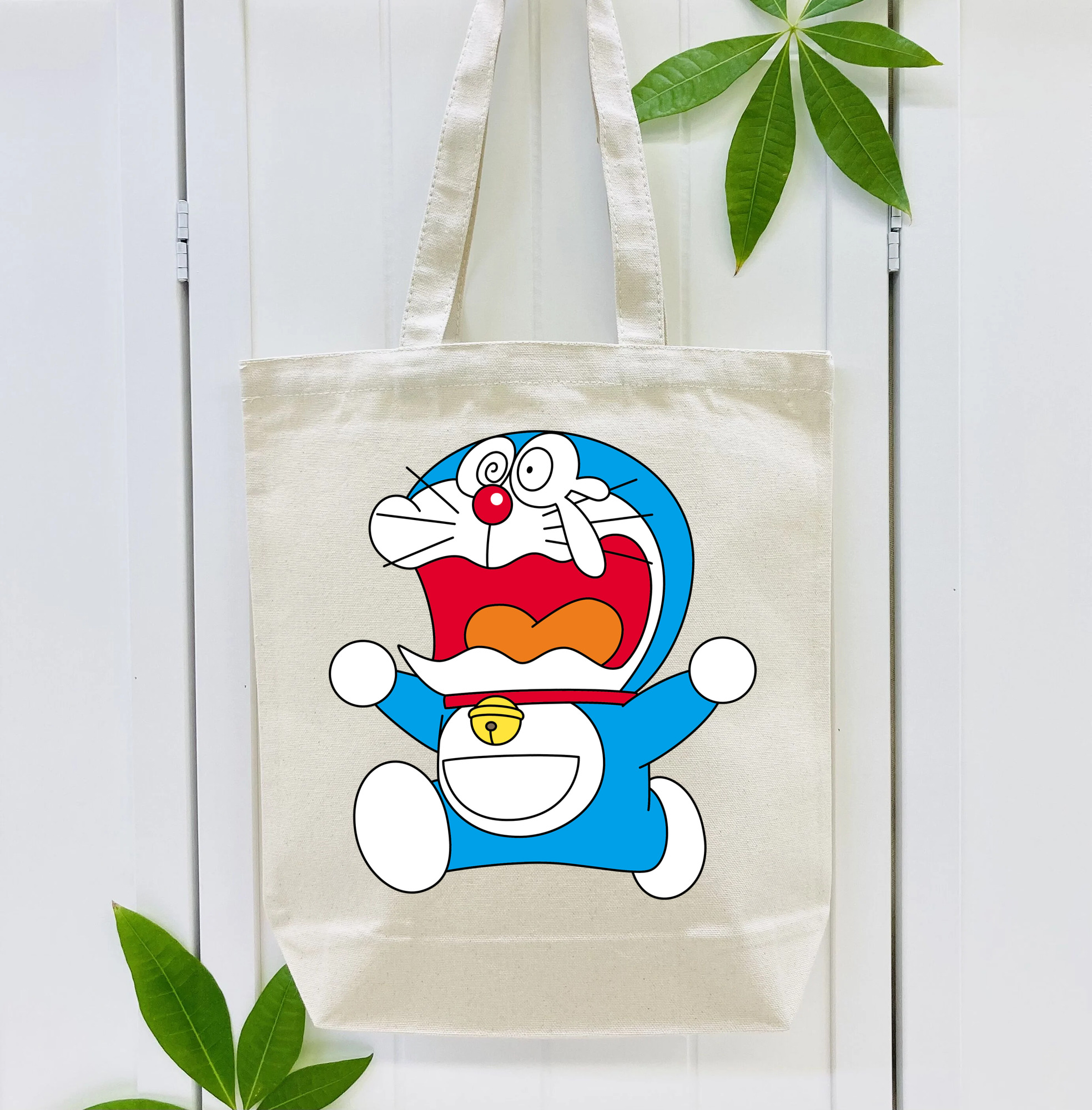 ドラえもん Doraemon 縦型キャンバス生地手提げバッグ　トートバッグ