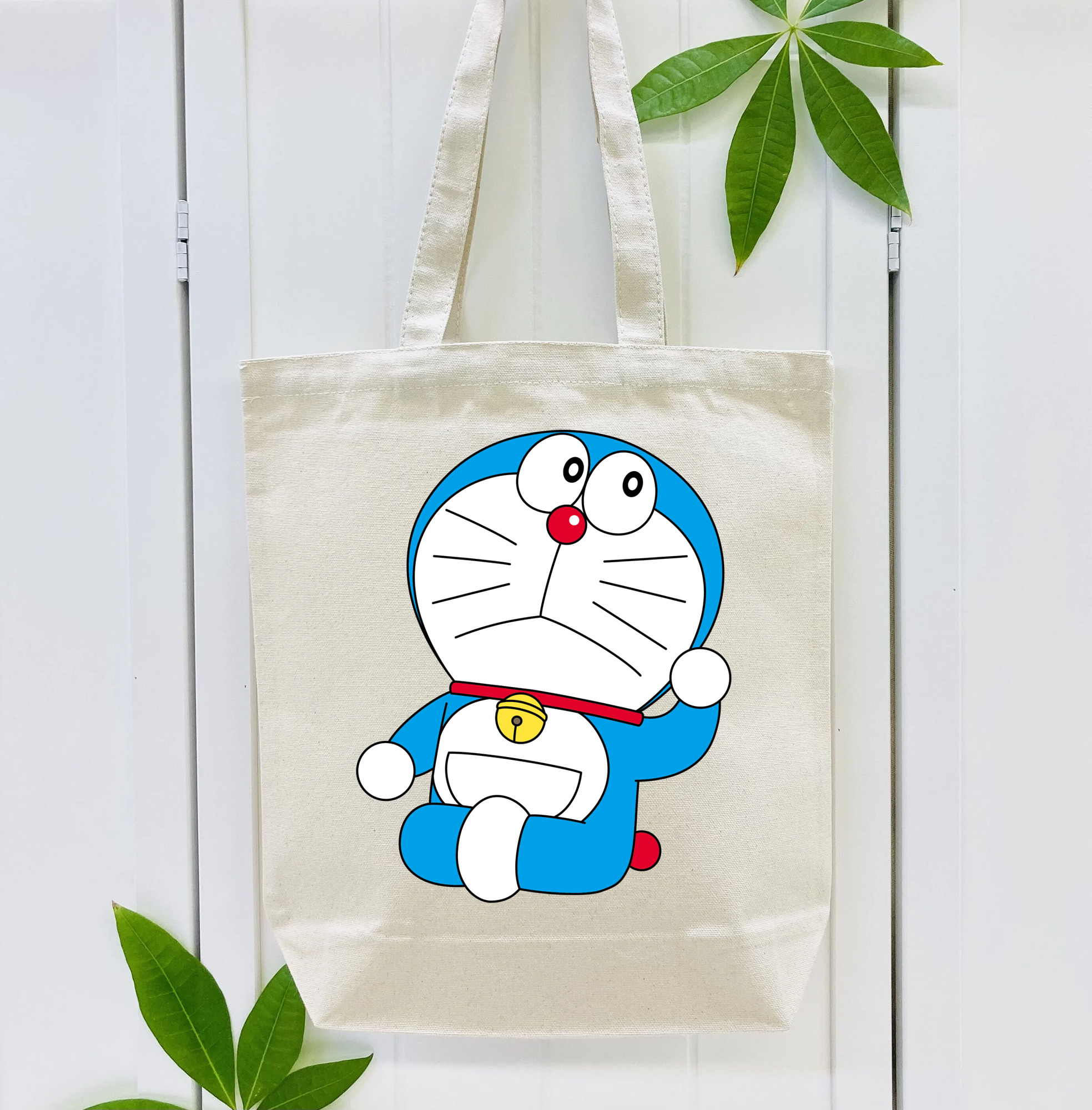 ドラえもん Doraemon 縦型キャンバス生地手提げバッグ　トートバッグ