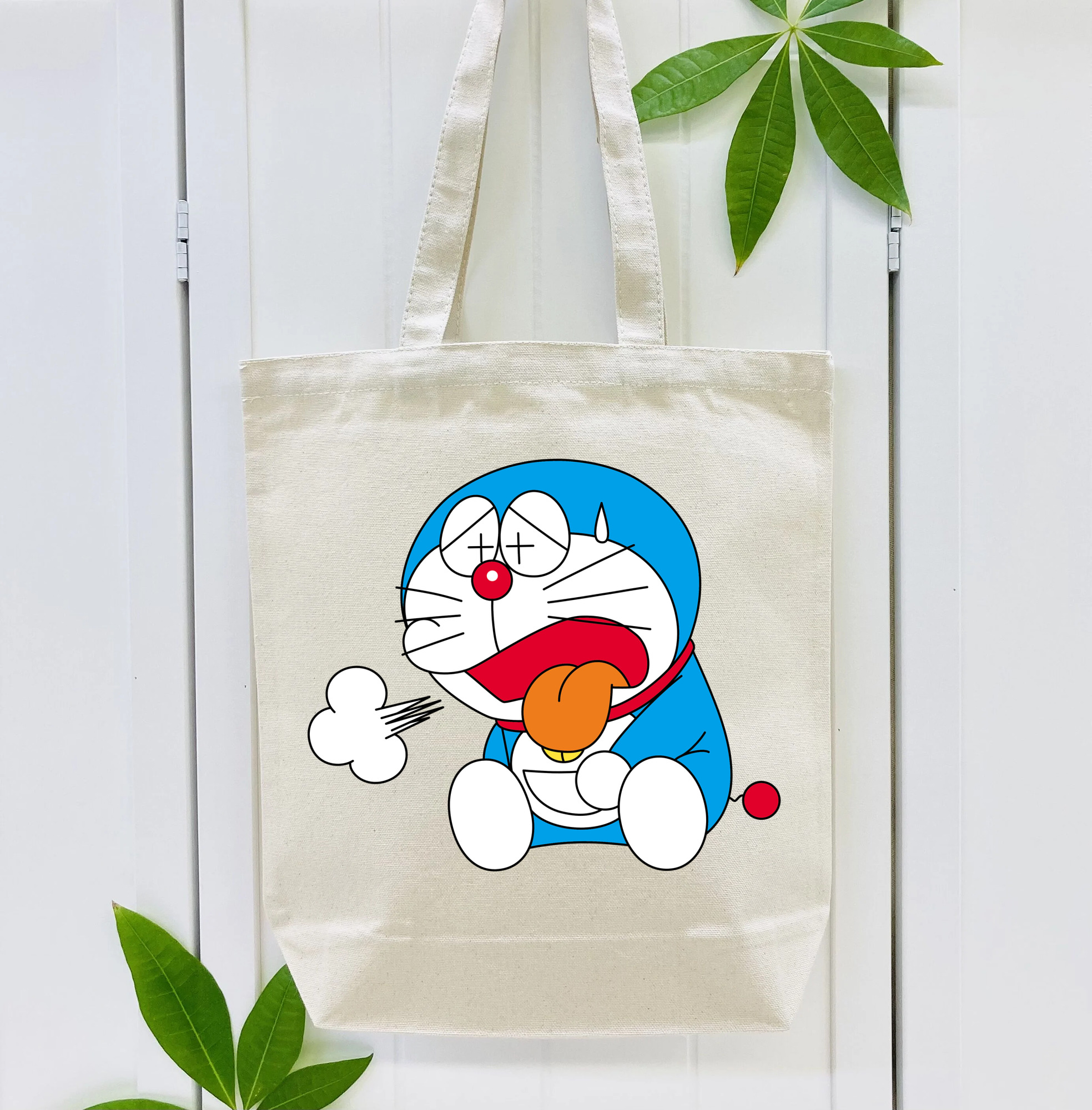 ドラえもん Doraemon 縦型キャンバス生地手提げバッグ　トートバッグ