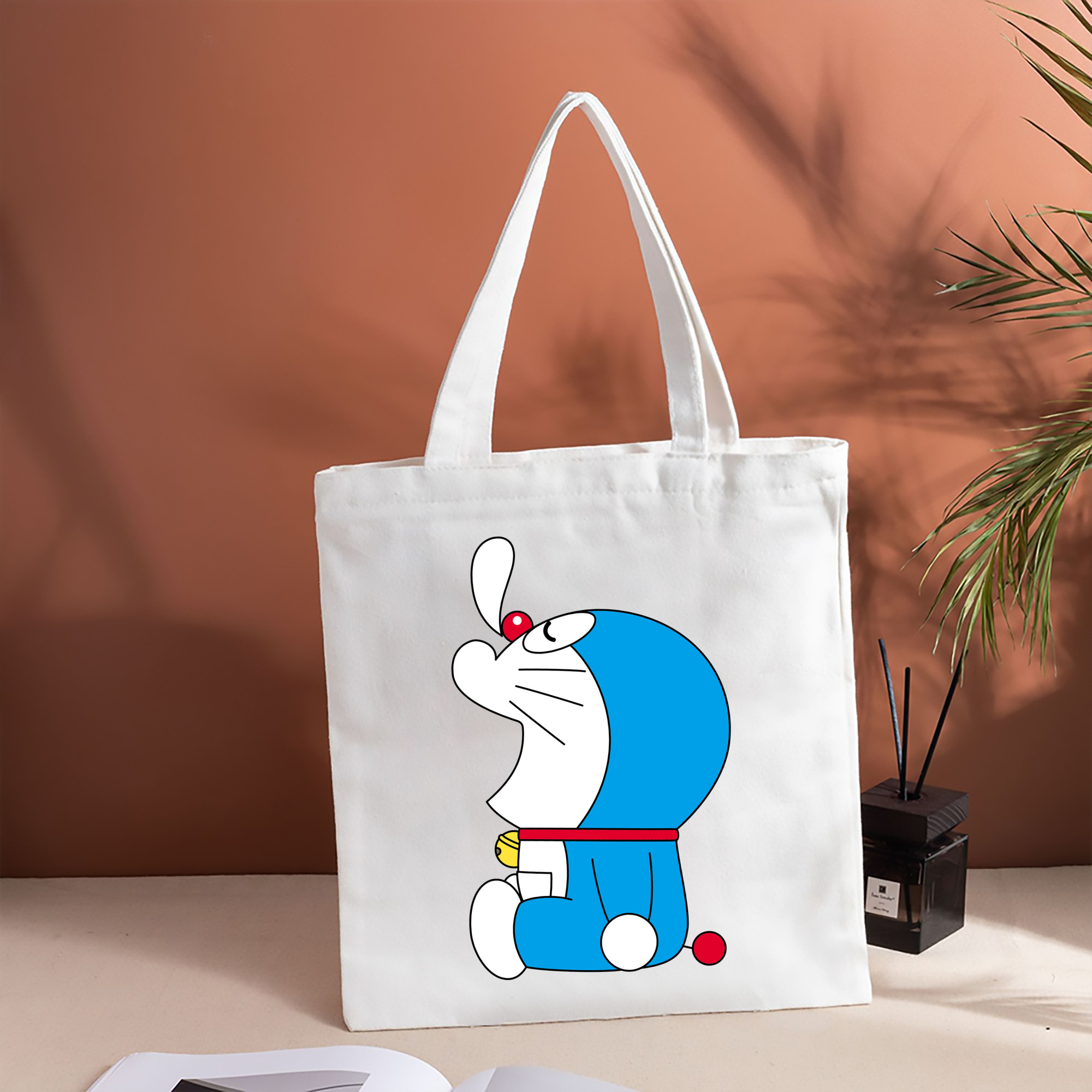 ドラえもん Doraemon 縦型キャンバス生地手提げバッグ　トートバッグ