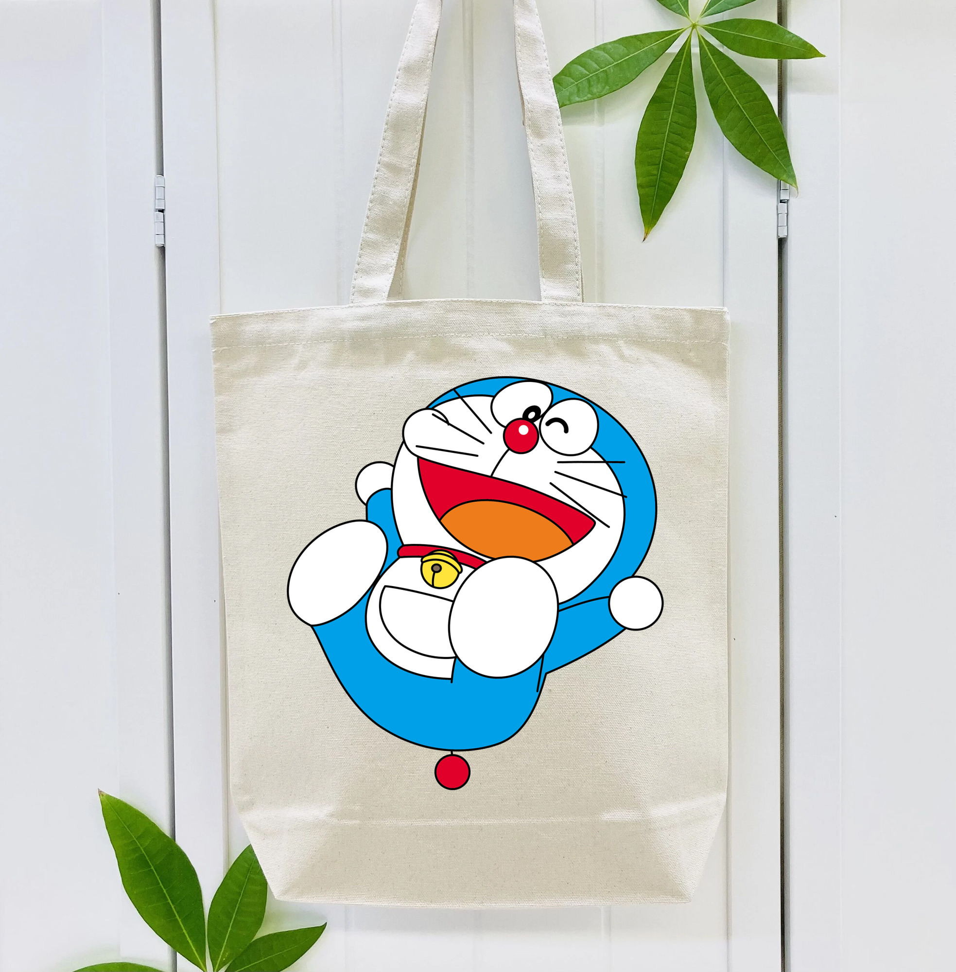 ドラえもん Doraemon 縦型キャンバス生地手提げバッグ　トートバッグ