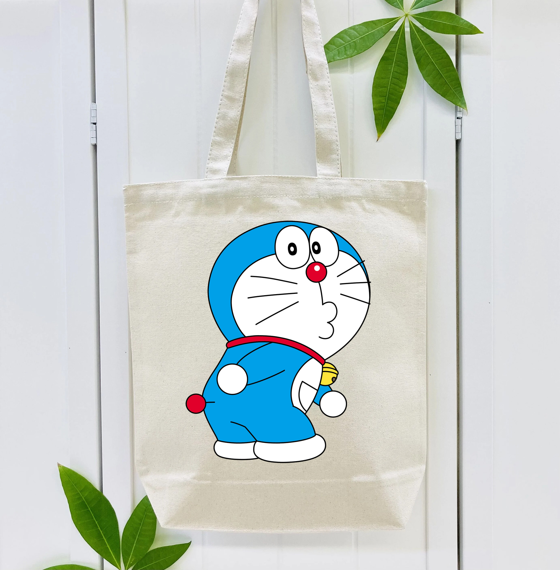ドラえもん Doraemon 縦型キャンバス生地手提げバッグ　トートバッグ