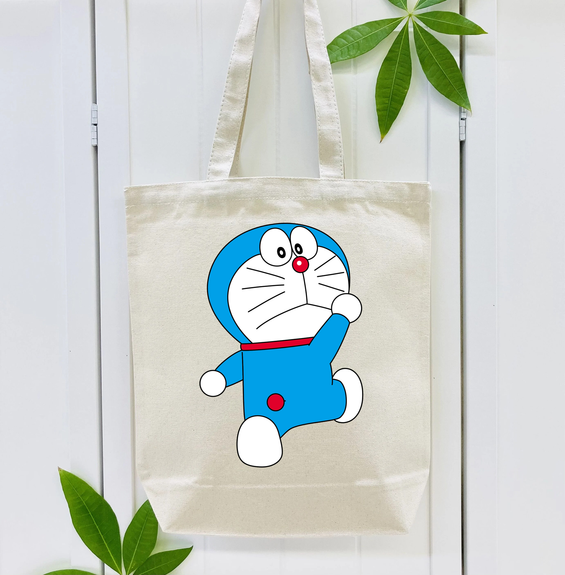 ドラえもん Doraemon 縦型キャンバス生地手提げバッグ　トートバッグ
