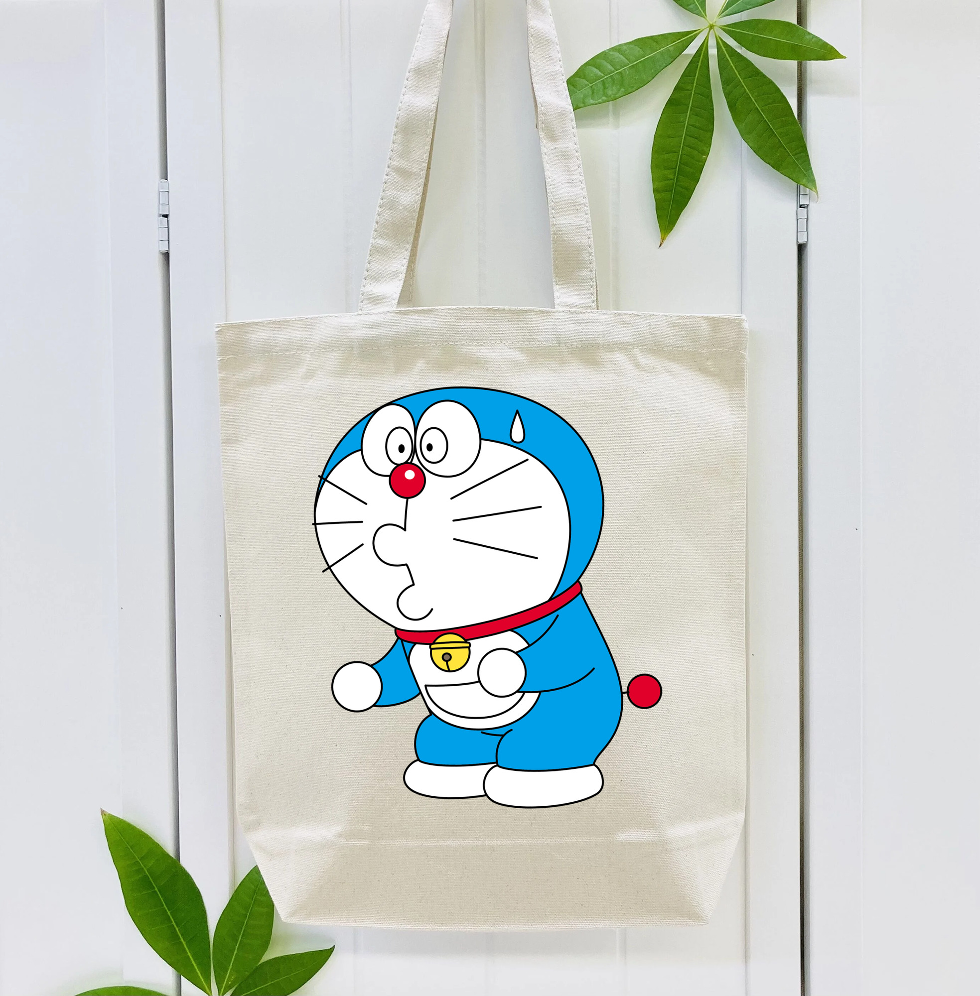 ドラえもん Doraemon 縦型キャンバス生地手提げバッグ　トートバッグ