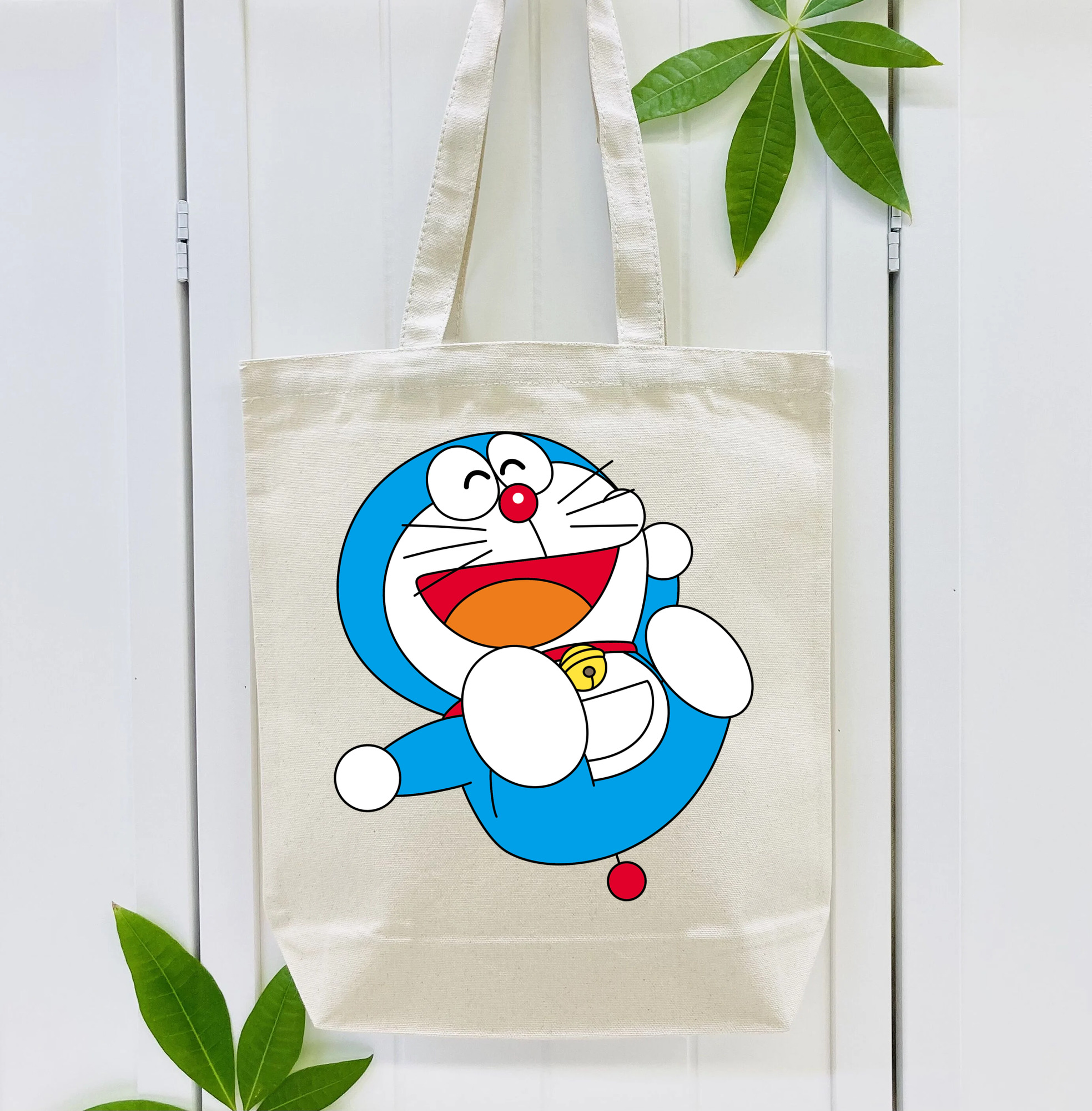 ドラえもん Doraemon 縦型キャンバス生地手提げバッグ　トートバッグ
