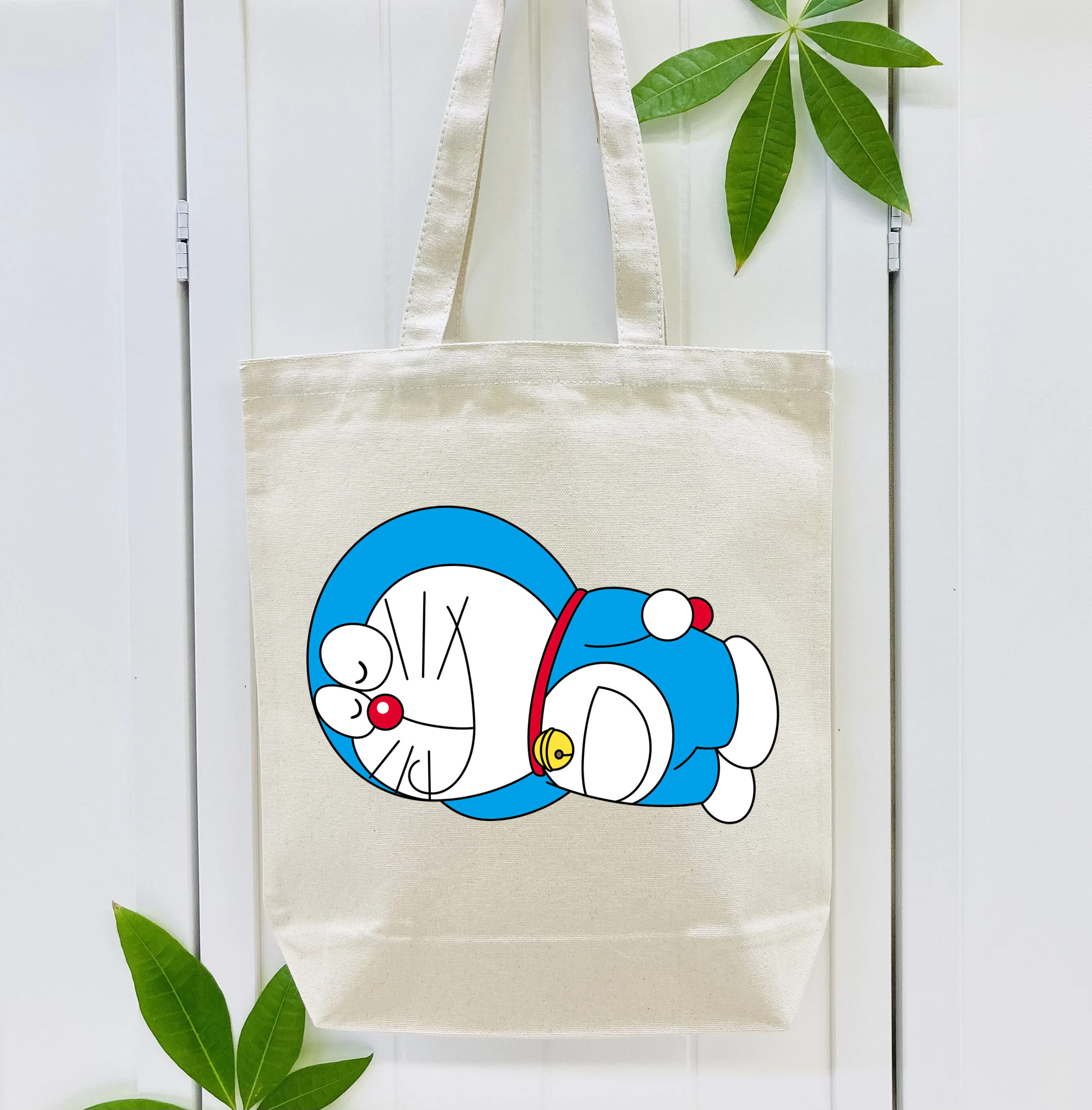 ドラえもん Doraemon 縦型キャンバス生地手提げバッグ　トートバッグ
