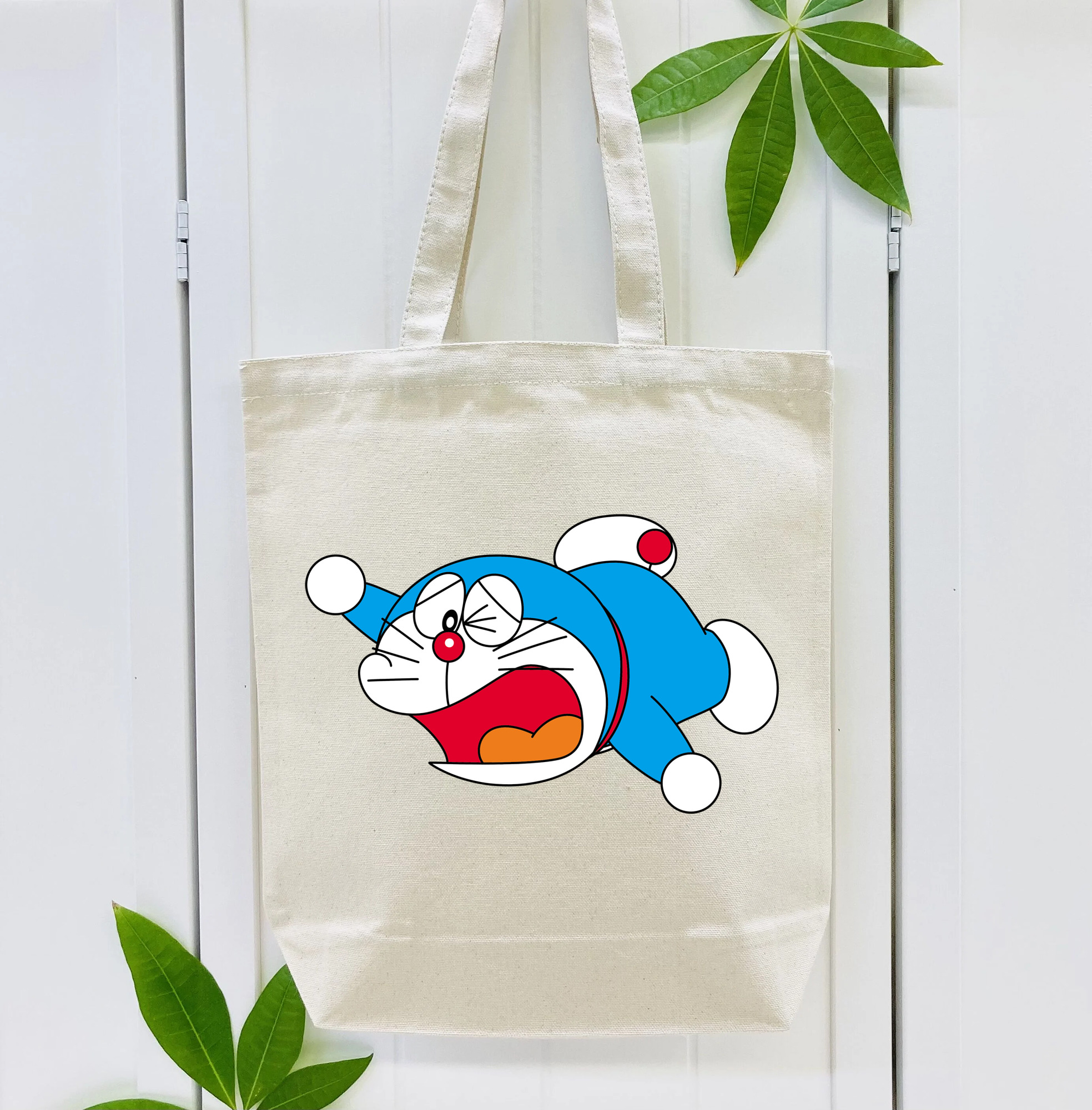 ドラえもん Doraemon 縦型キャンバス生地手提げバッグ　トートバッグ