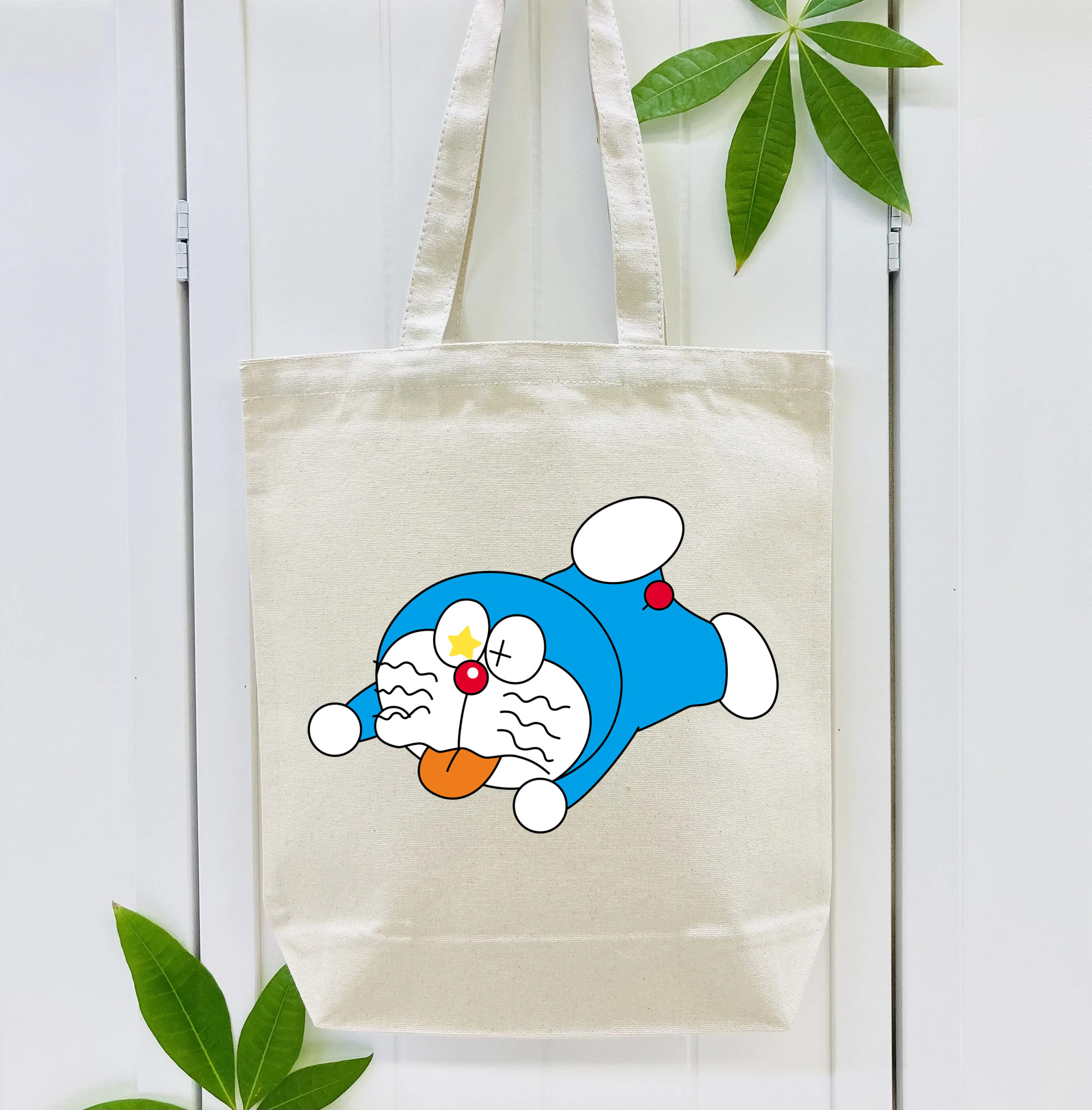 ドラえもん Doraemon 縦型キャンバス生地手提げバッグ　トートバッグ