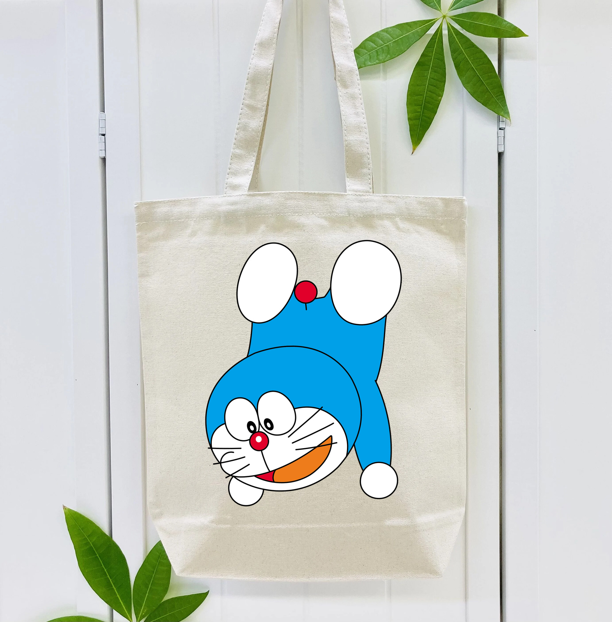 ドラえもん Doraemon 縦型キャンバス生地手提げバッグ　トートバッグ