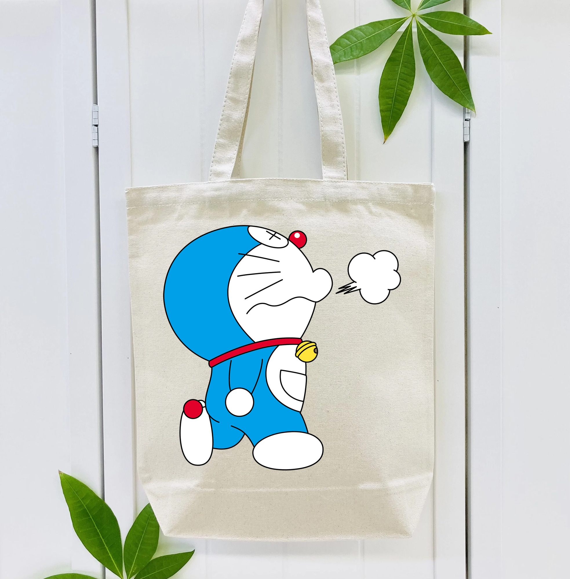 ドラえもん Doraemon 縦型キャンバス生地手提げバッグ　トートバッグ